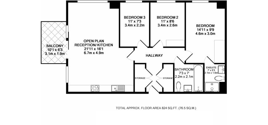 3 Bedrooms Flat for sale in Marner Point, 1, London, Greater London E3