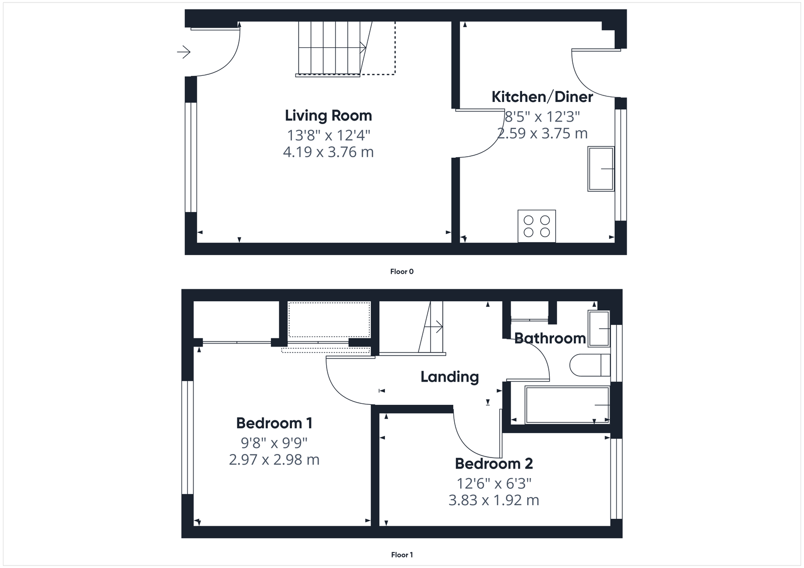 36, Ladymead, Sidmouth floorplan