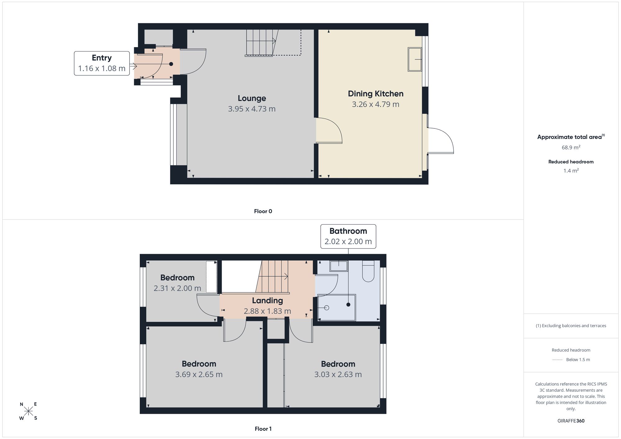 3 Regency Drive, Newcastle Upon Tyne floorplan