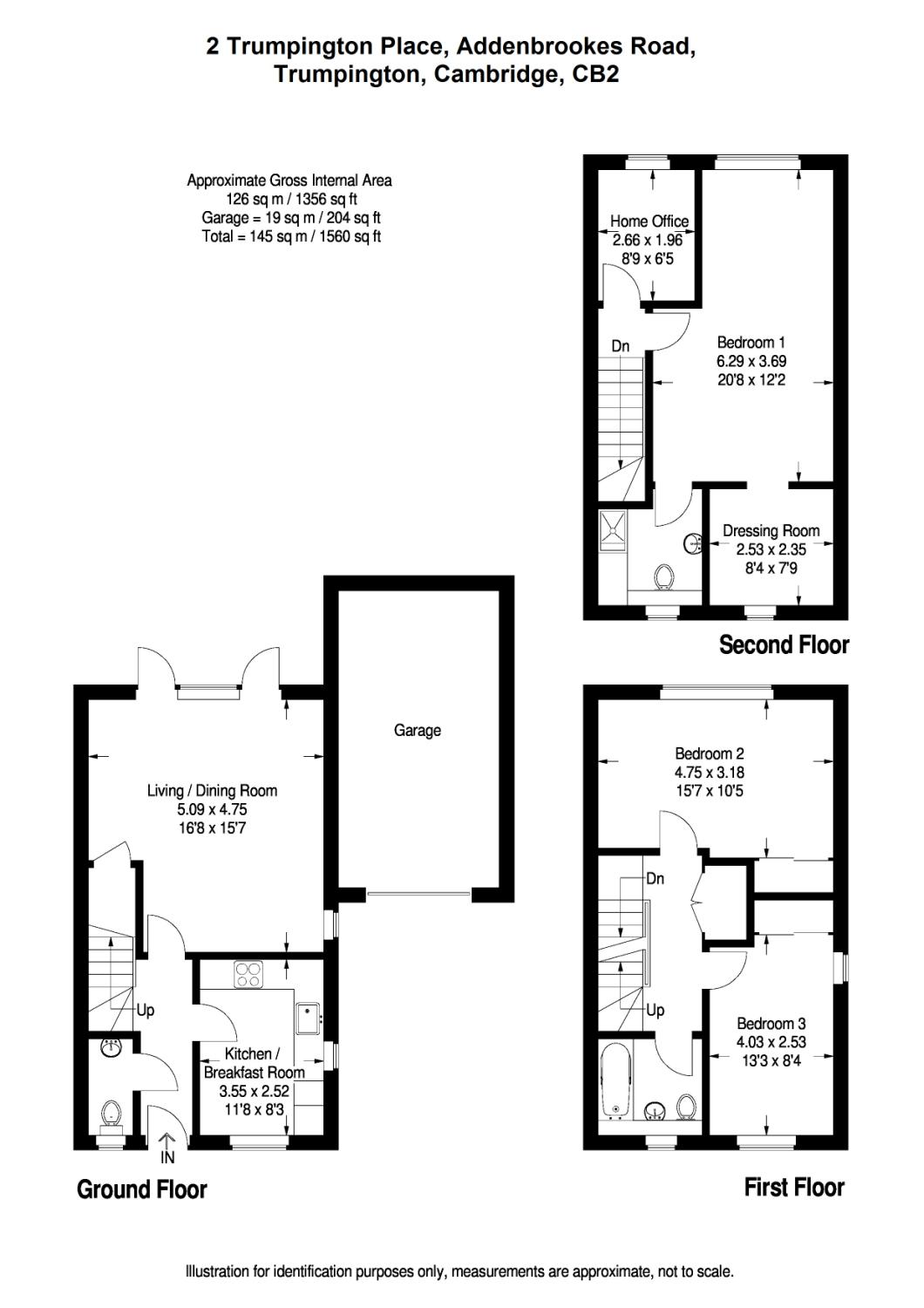 3 Bedrooms Terraced house to rent in Trumpington Place, Addenbrooke's Road, Trumpington, Cambridge CB2