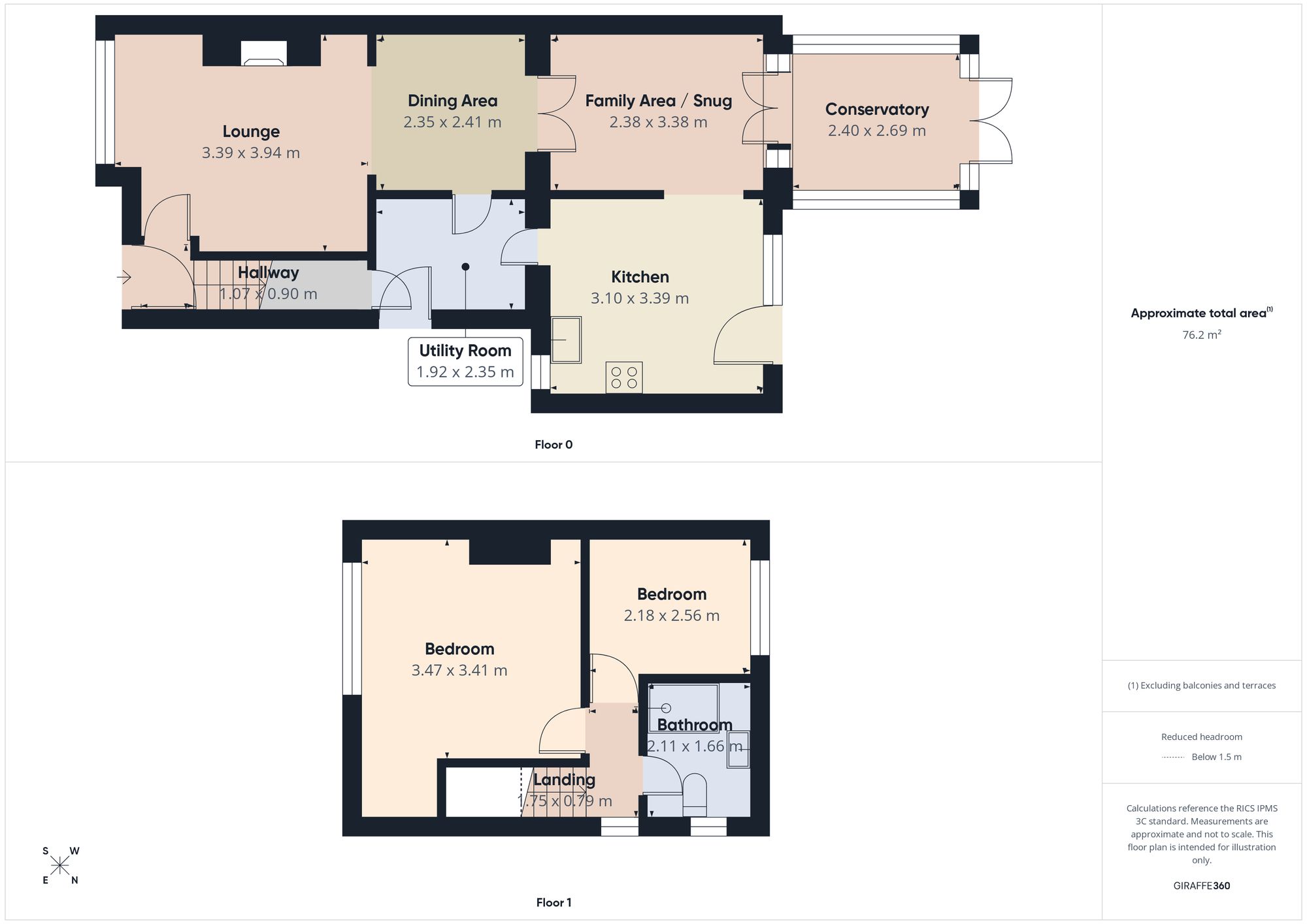 44 Cragside Gardens, Gateshead floorplan
