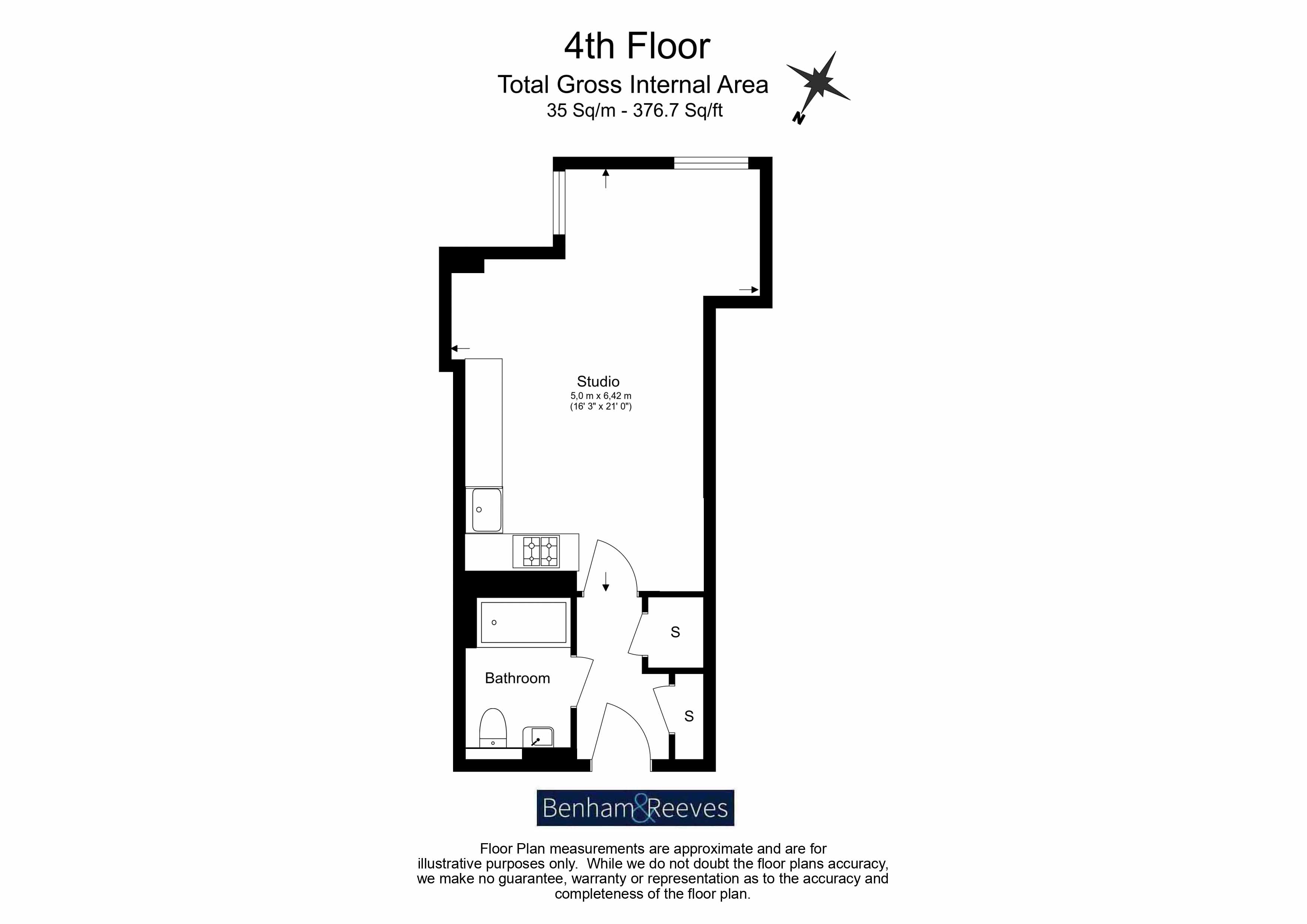 Apartment 405, Caspian Apartments, 5, Salton Square, Limehouse floorplan