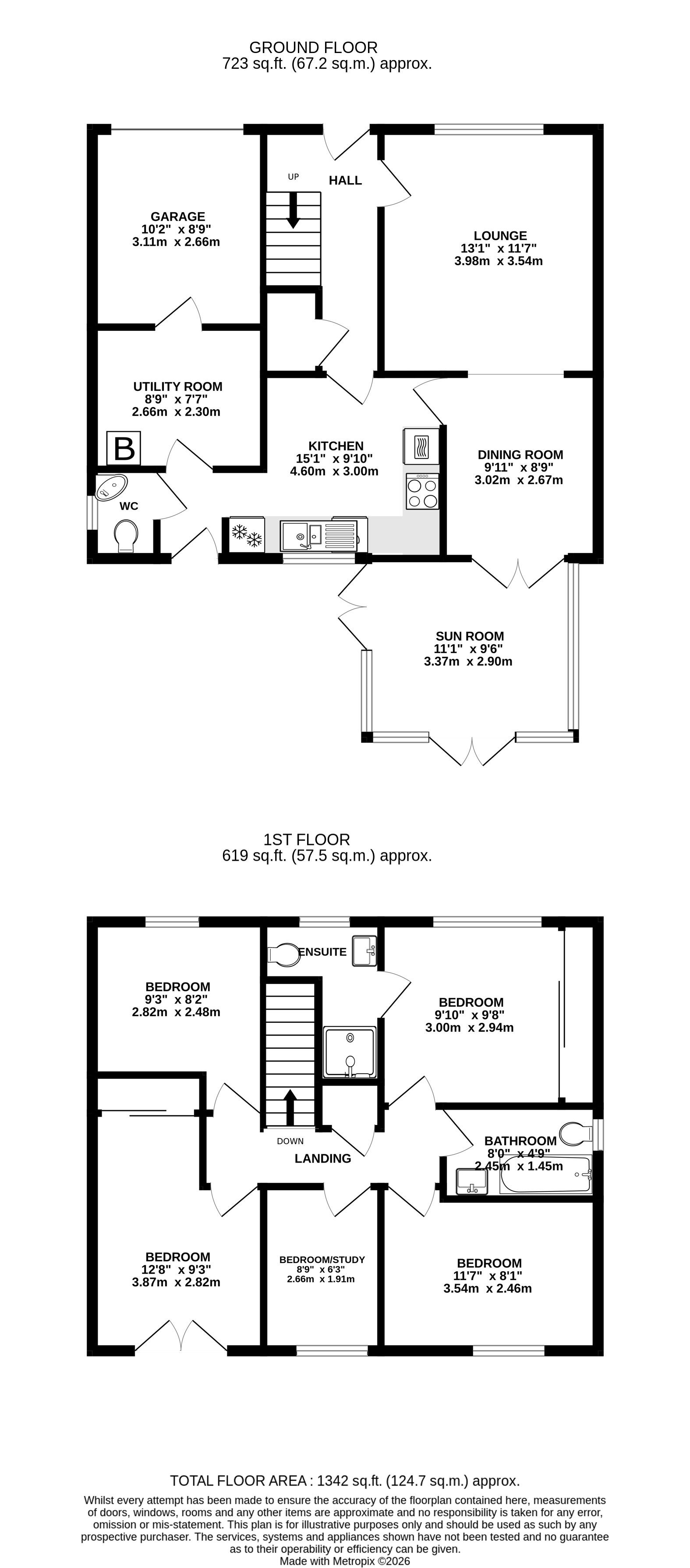 Belmont, Gills Close, Penryn floorplan