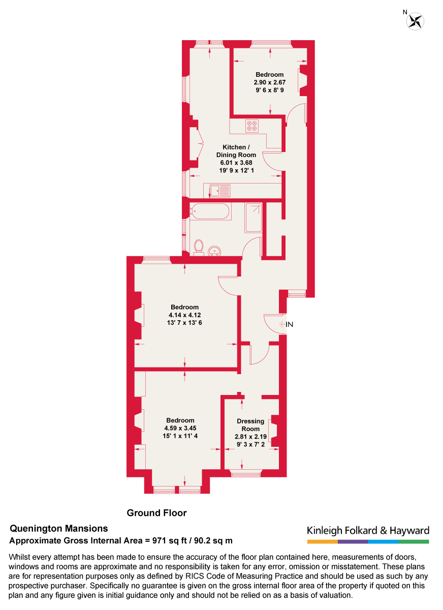 3 Bedrooms Flat to rent in Rostrevor Road, London SW6