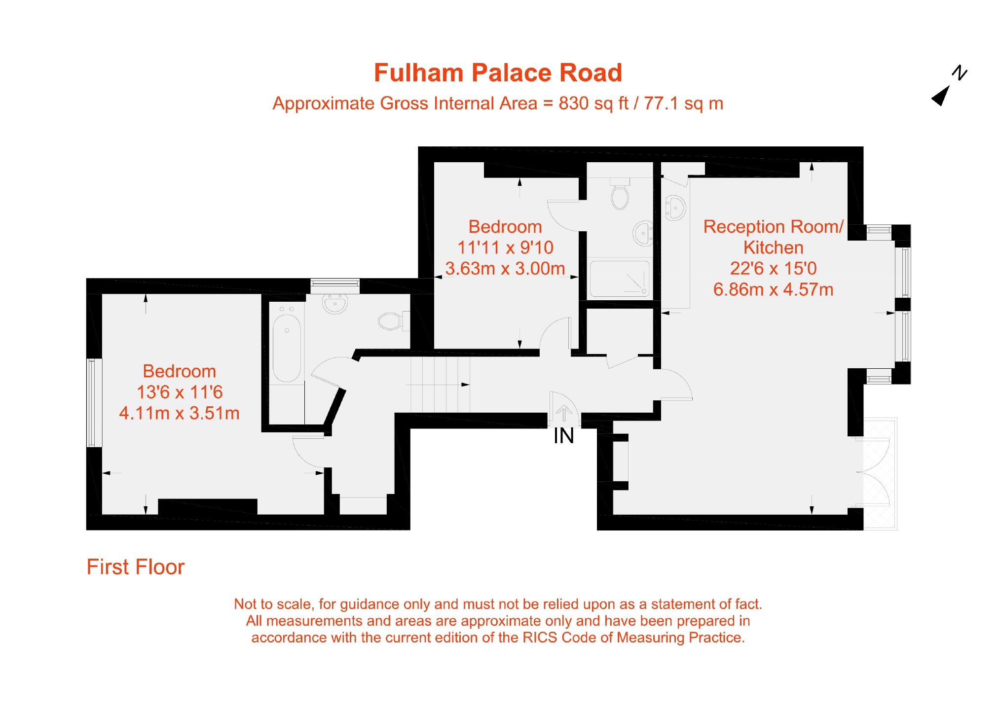 2 Bedrooms Flat to rent in Fulham Palace Road, Fulham, London SW6