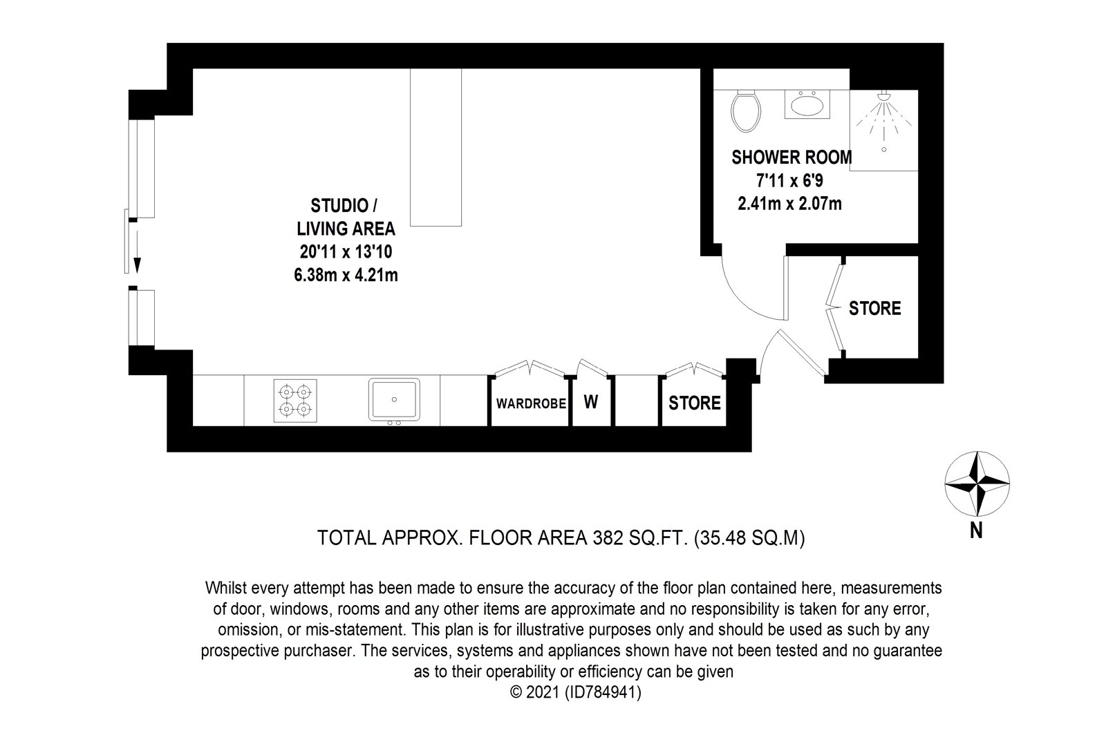 1201, 1, Casson Square, London floorplan