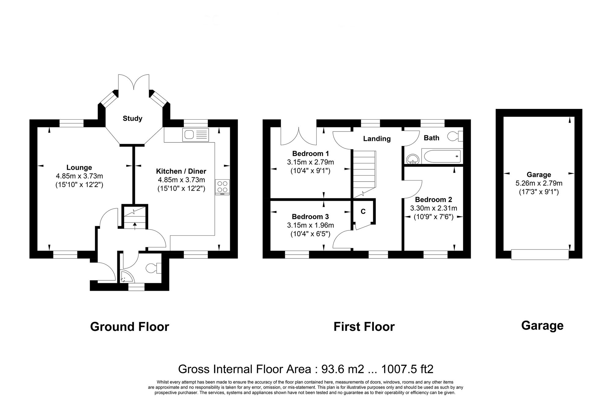 3 Calvinia Close, Basildon floorplan