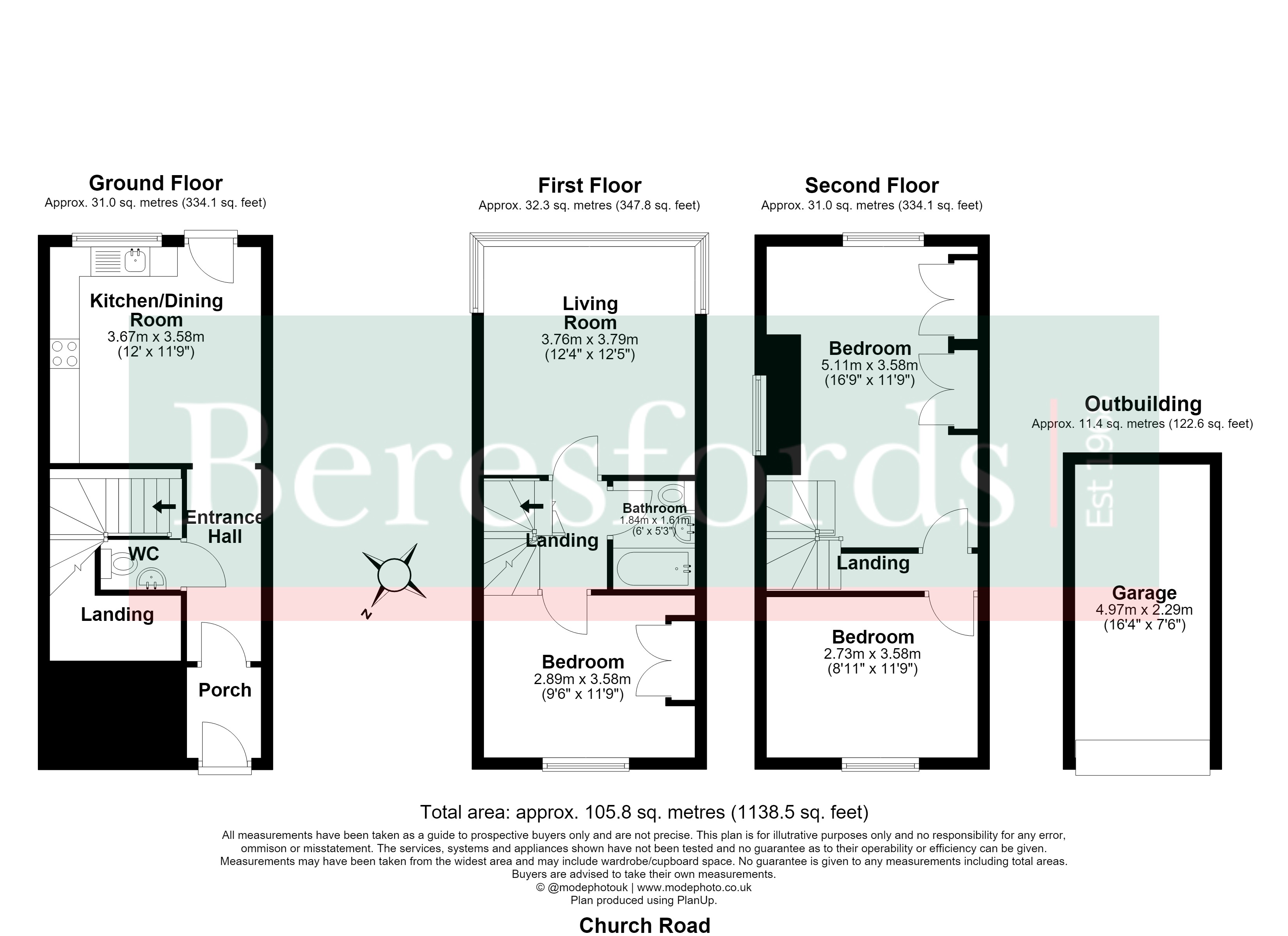 197B,, Church Road, Romford floorplan