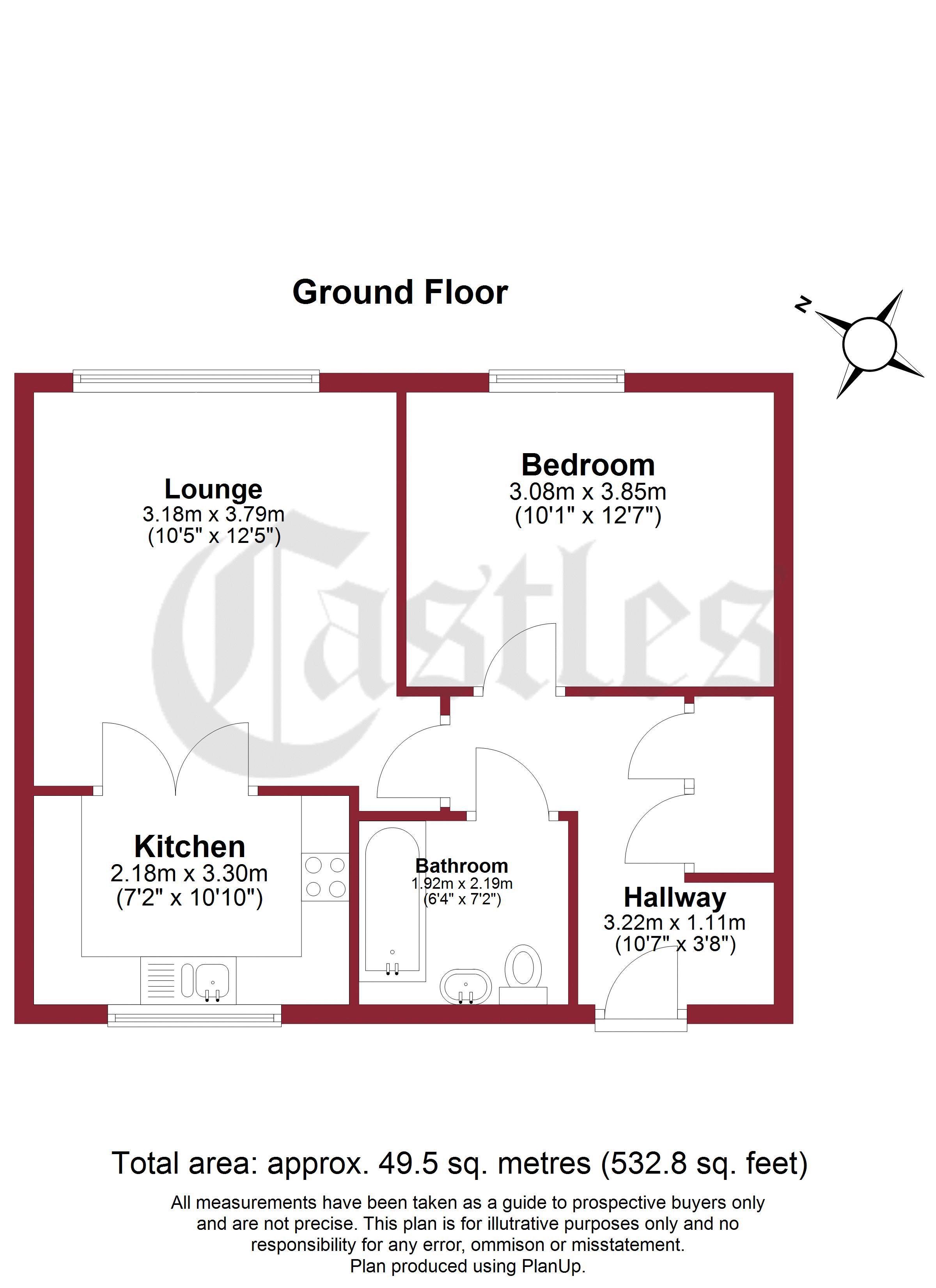 Flat 2, The Roundway, London floorplan
