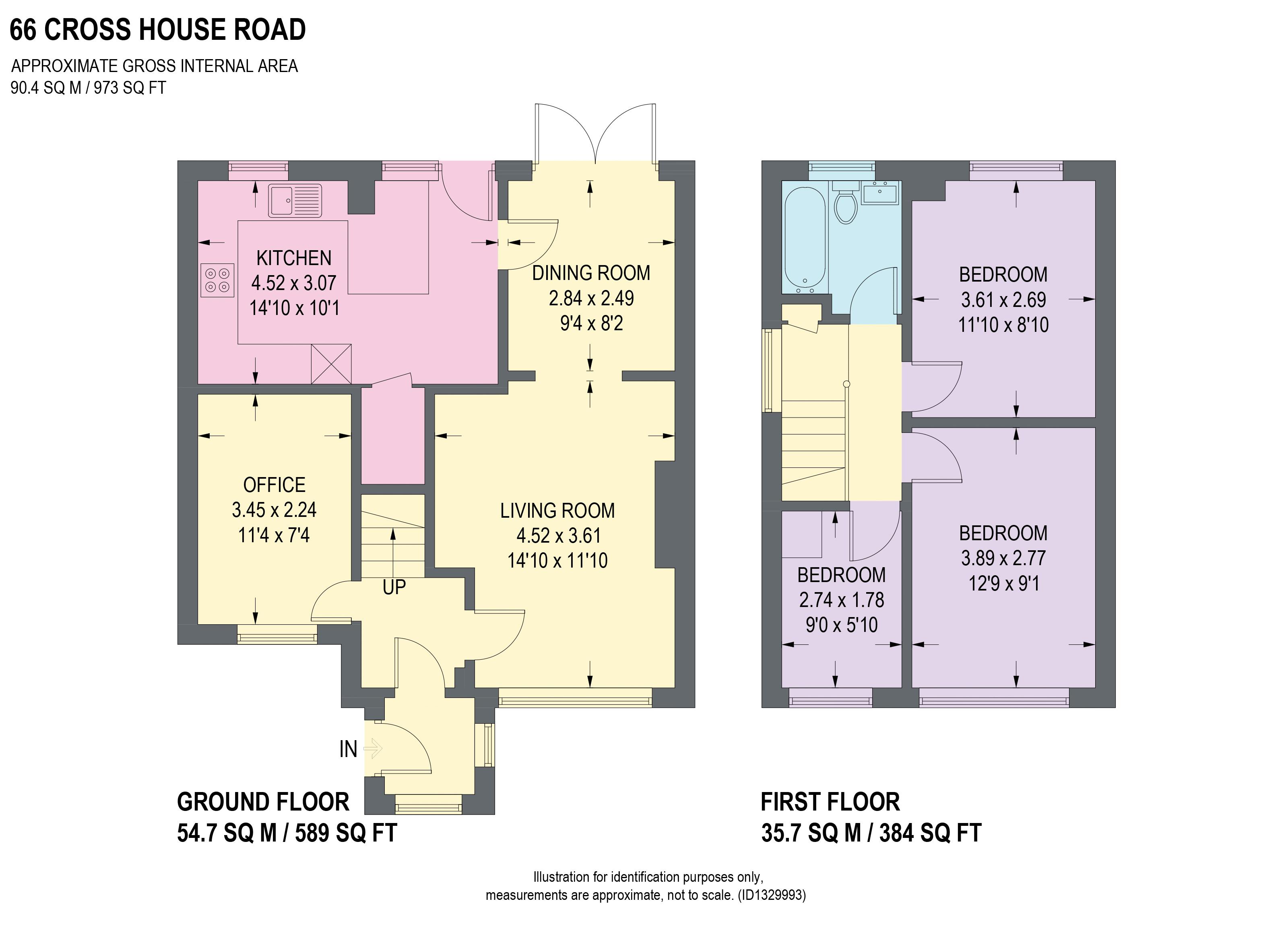 66, Cross House Road, Sheffield floorplan