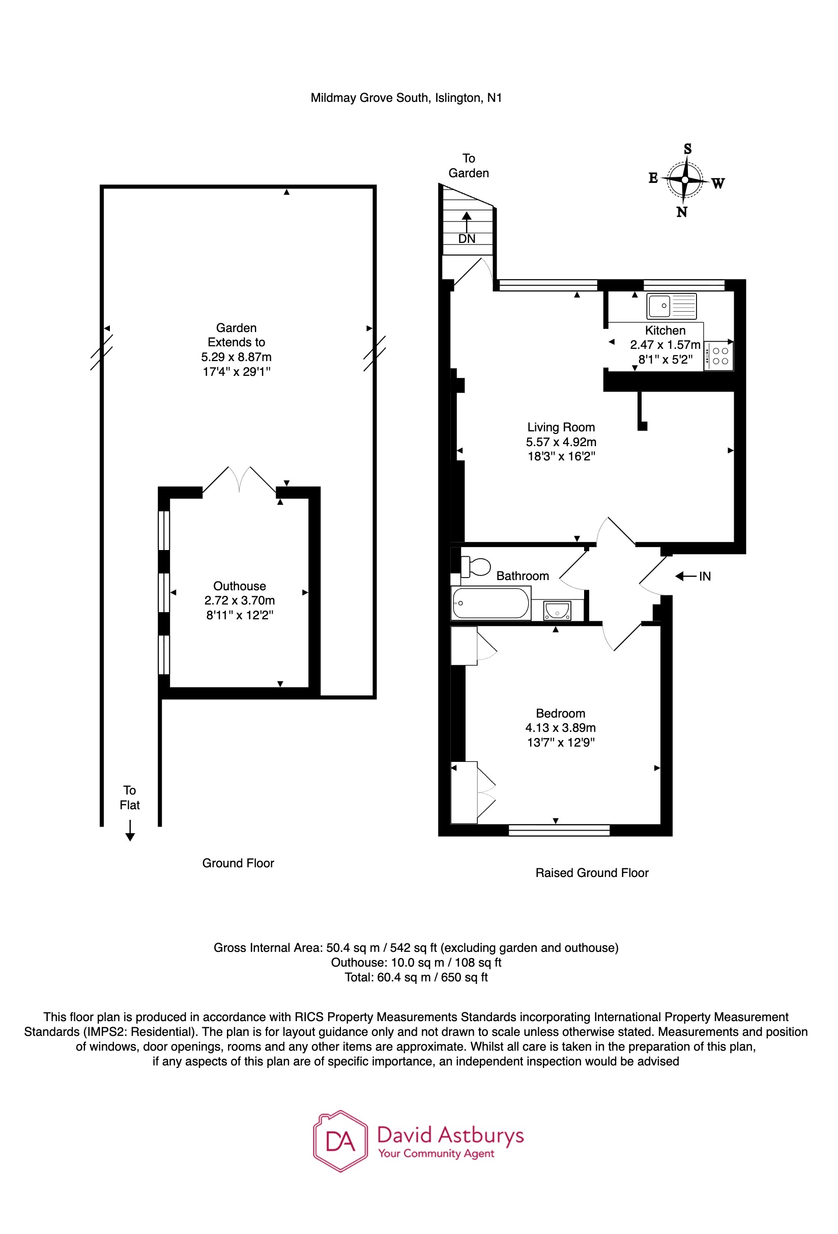 Flat 2, 6, Mildmay Grove South, Islington floorplan
