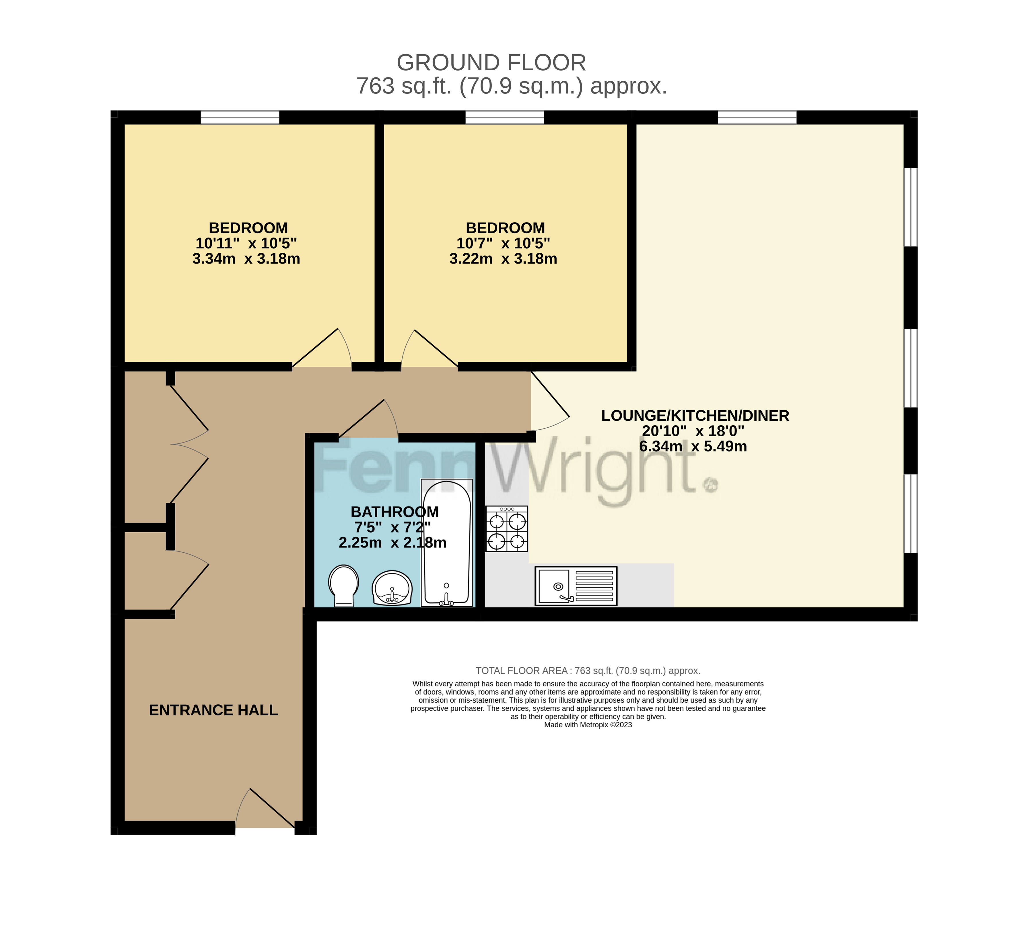 Flat 2, 58, Silcott Street, Colchester floorplan