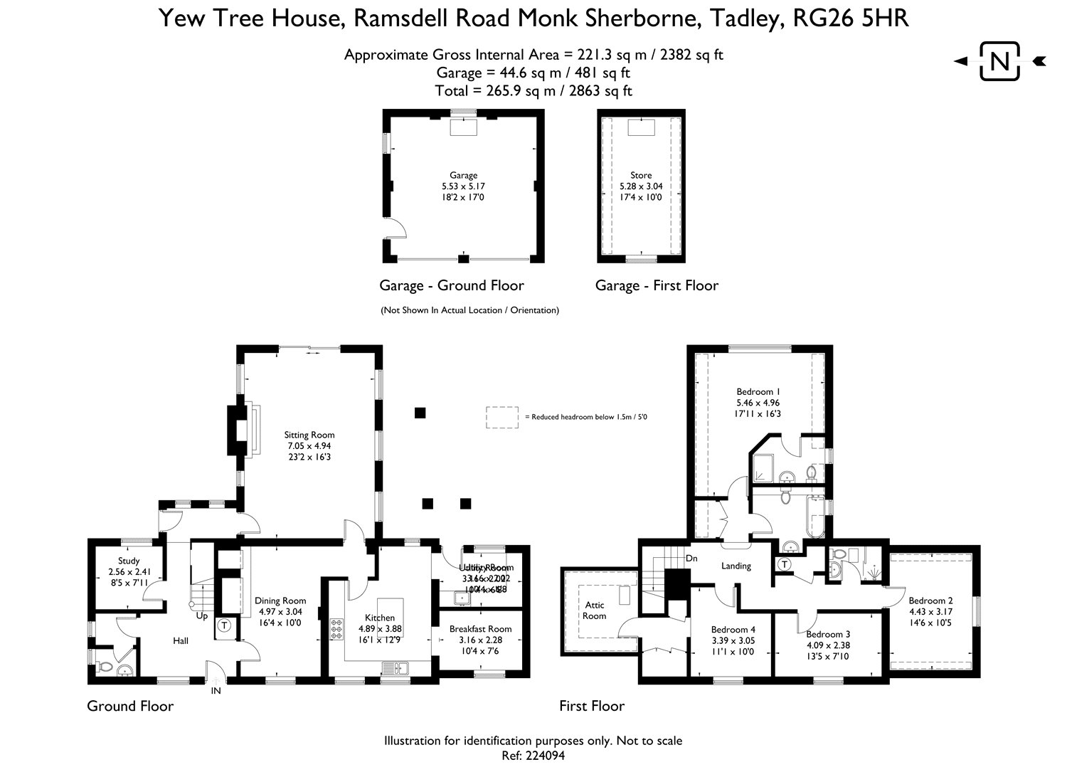 4 Bedrooms Detached house for sale in Monk Sherborne, Monk Sherborne, Basingstoke RG26