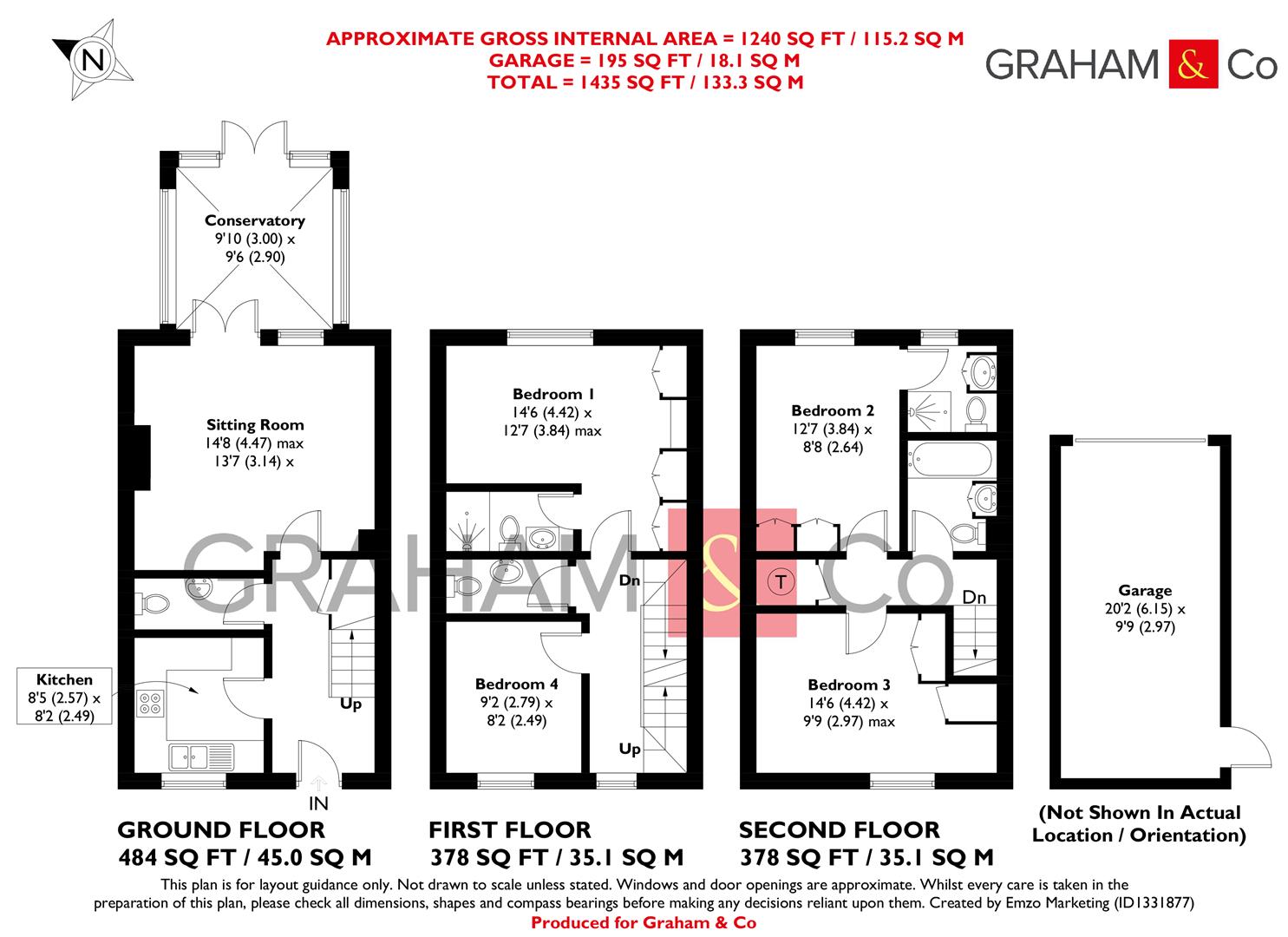 44, Berry Way, Andover floorplan