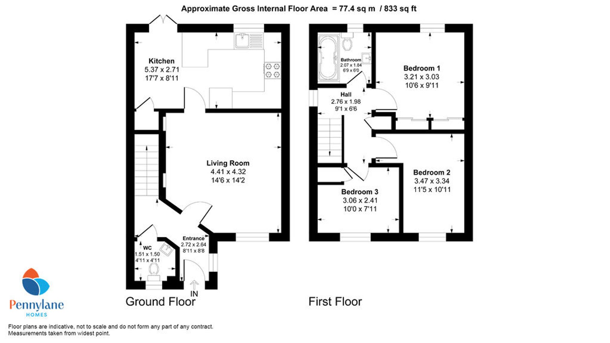 109 Nethergreen Crescent, Renfrew floorplan