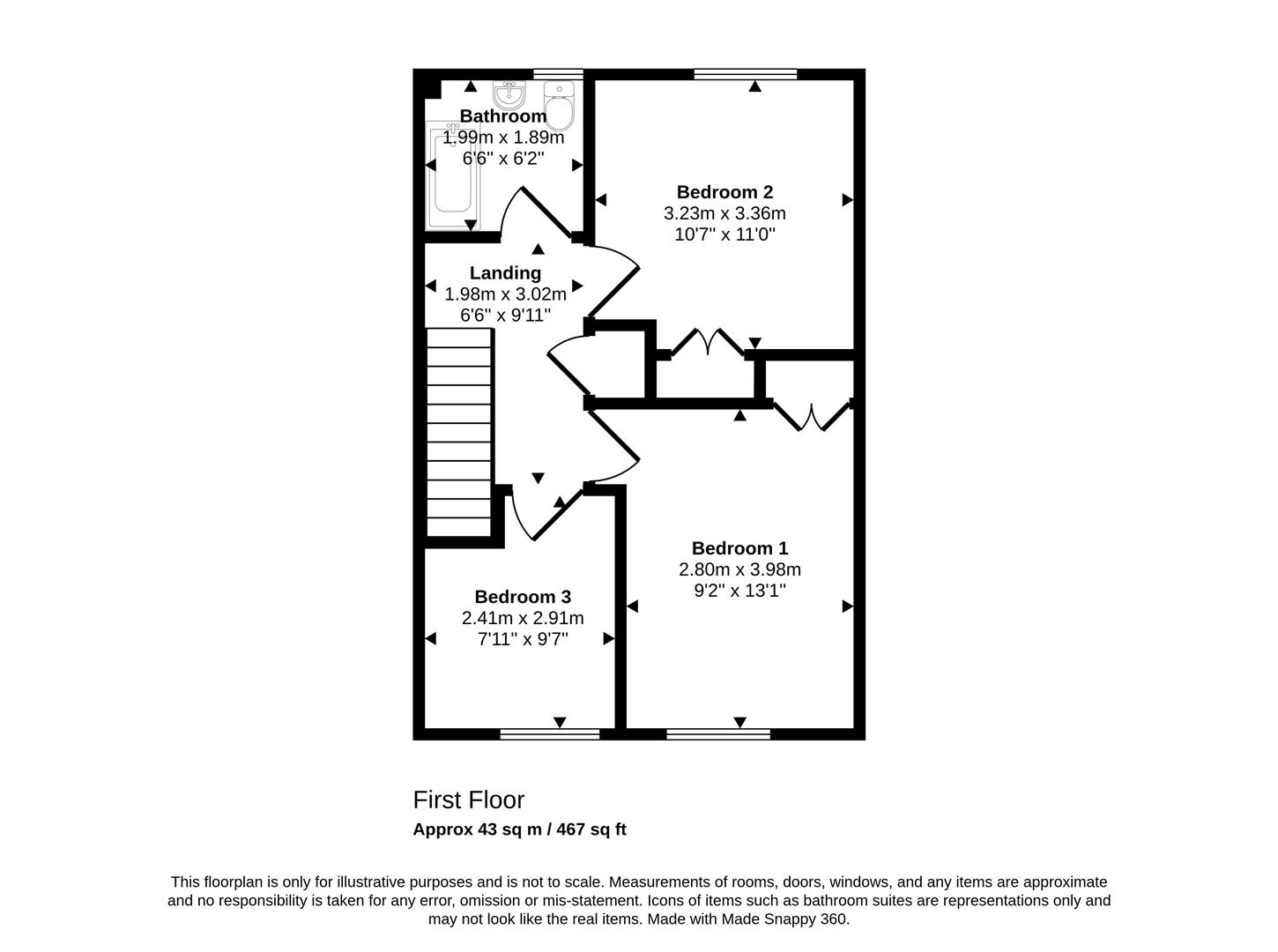 8, Havard Close, Haverfordwest floorplan