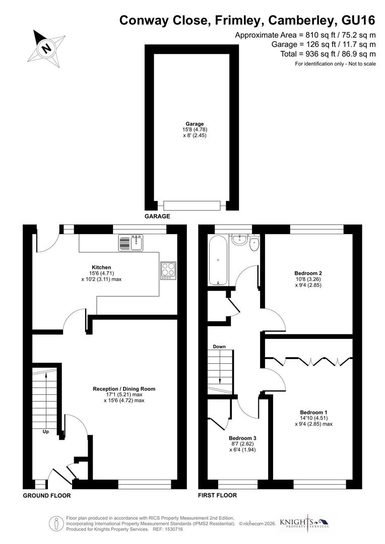 Conway Close, Camberley floorplan