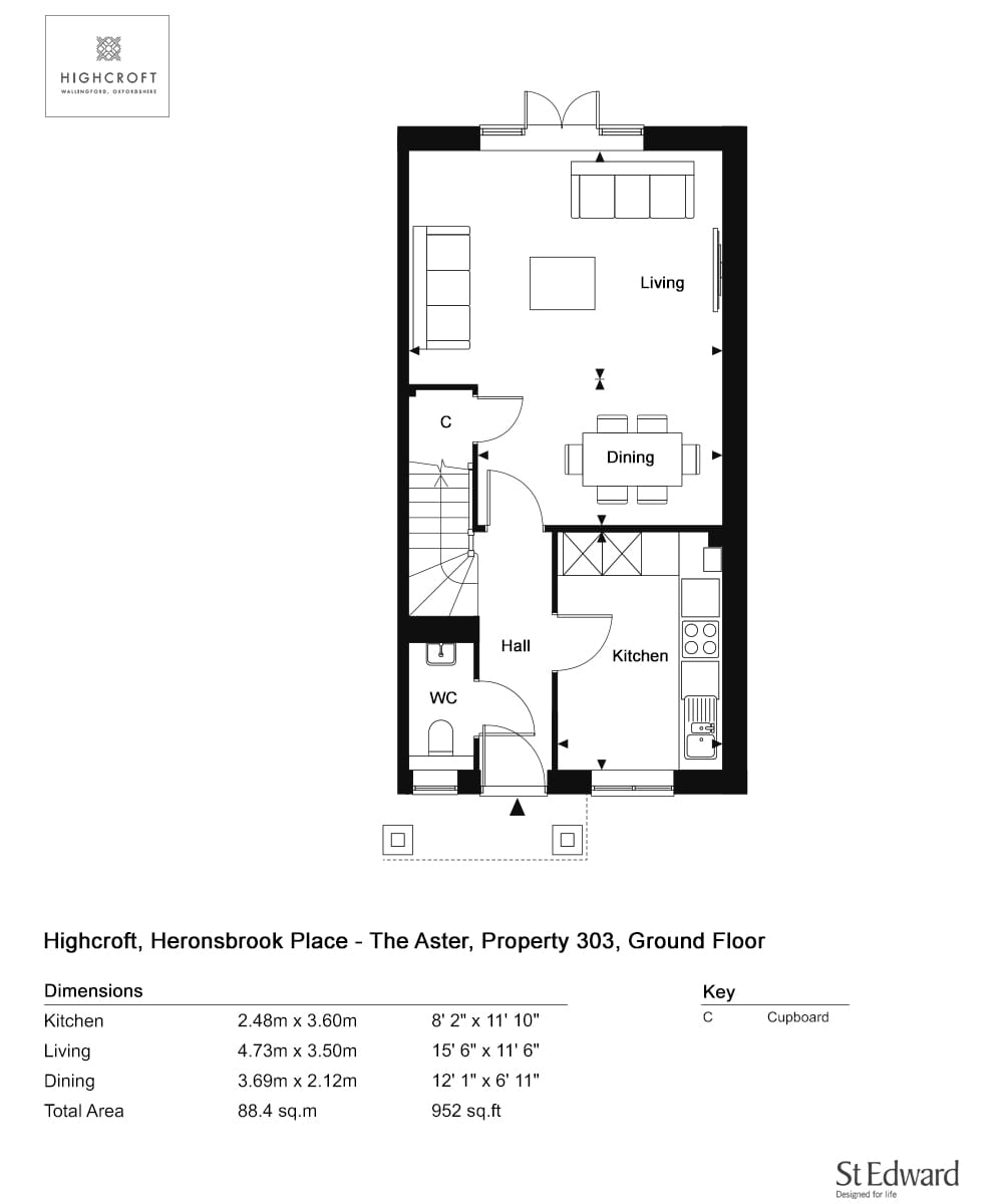 303, Wallingford, Ox10 0Fn, Wallingford floorplan