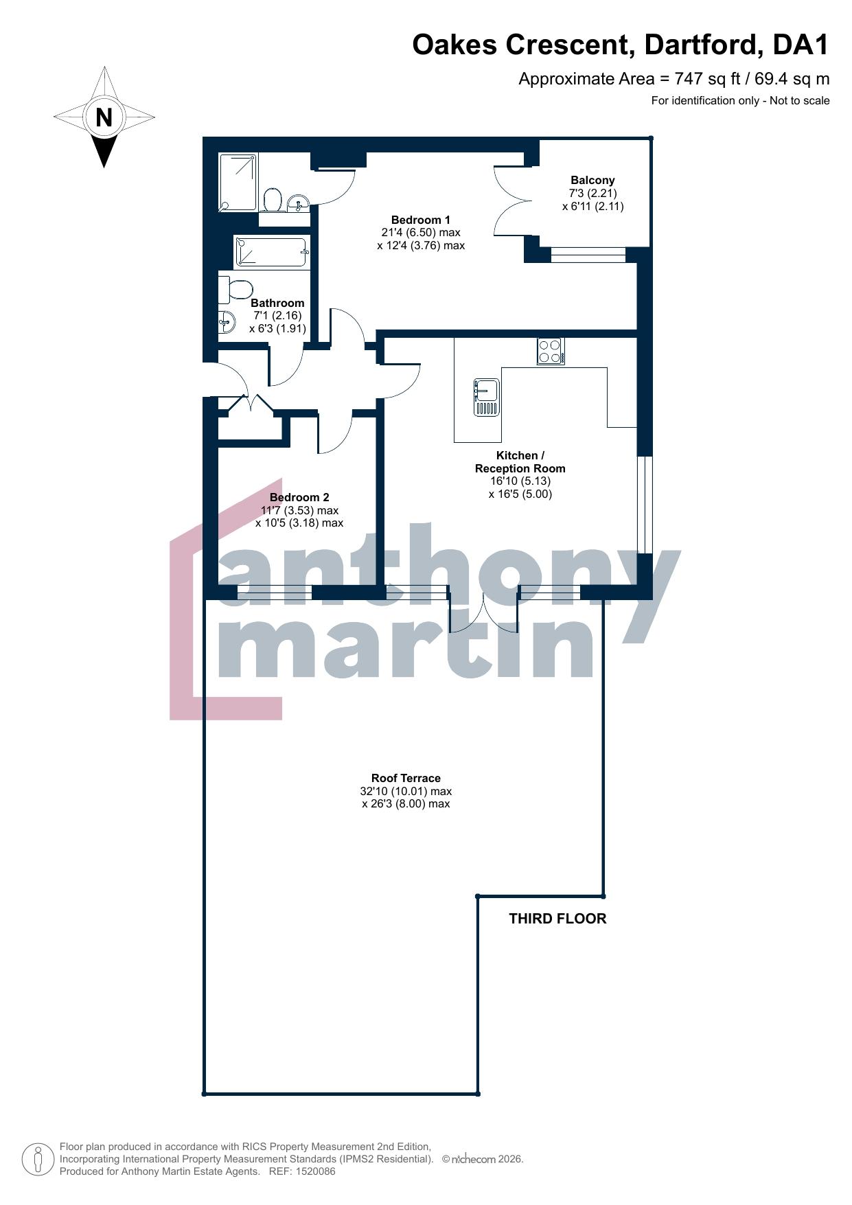 15, Oakes Crescent,, Dartford floorplan