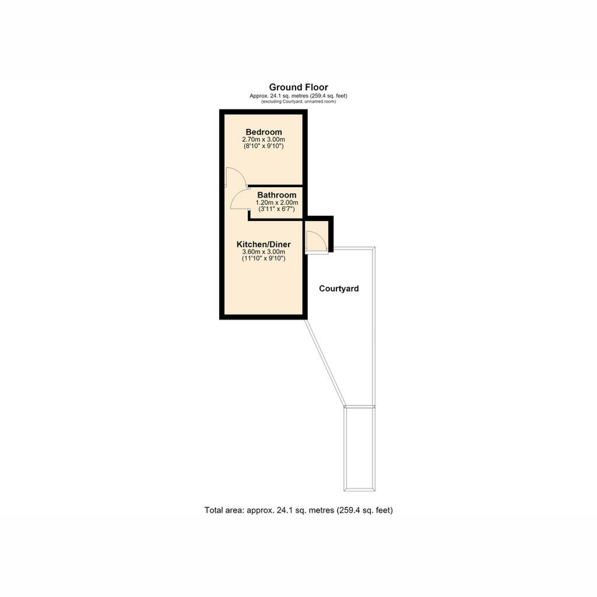 Flat 5, 26, Morton Road, Exmouth floorplan