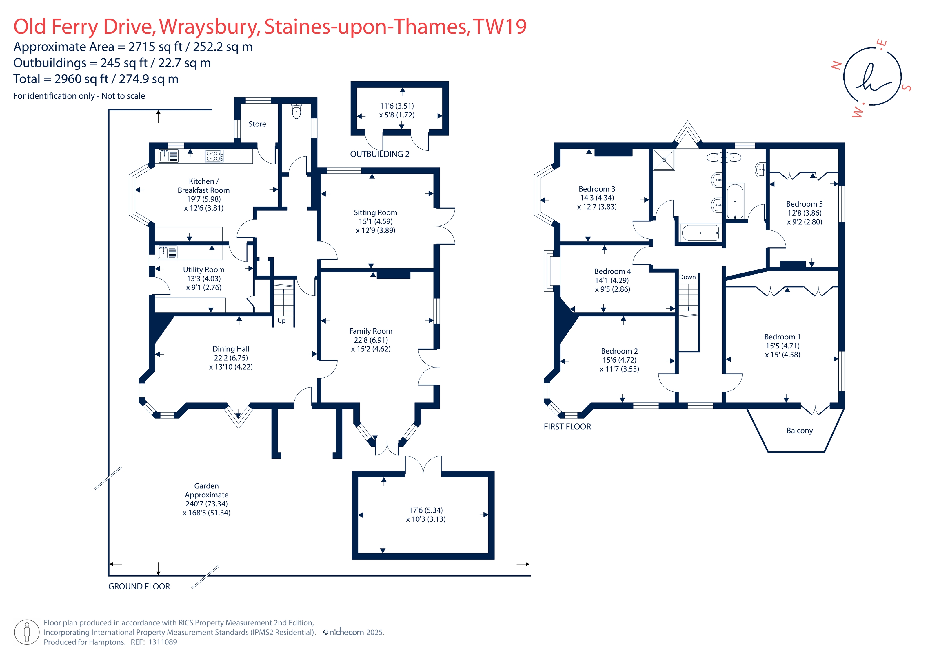 26, Old Ferry Drive, Wraysbury floorplan