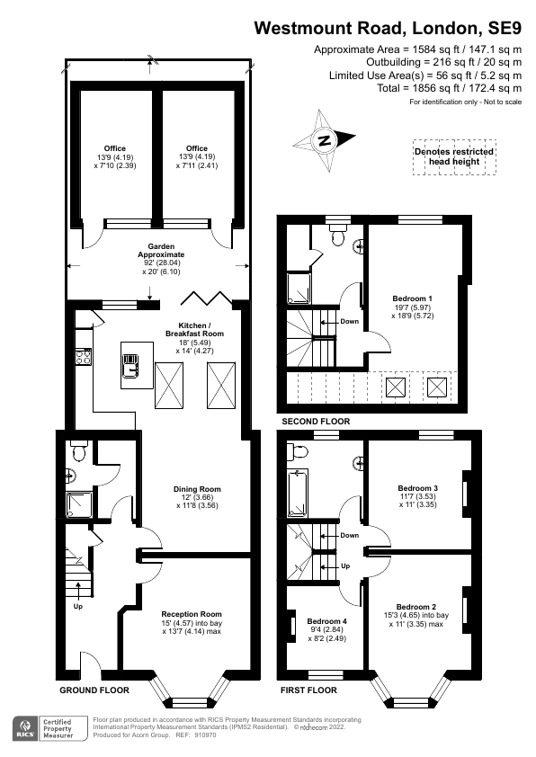 Westmount Road, London SE9, 4 bedroom terraced house for sale