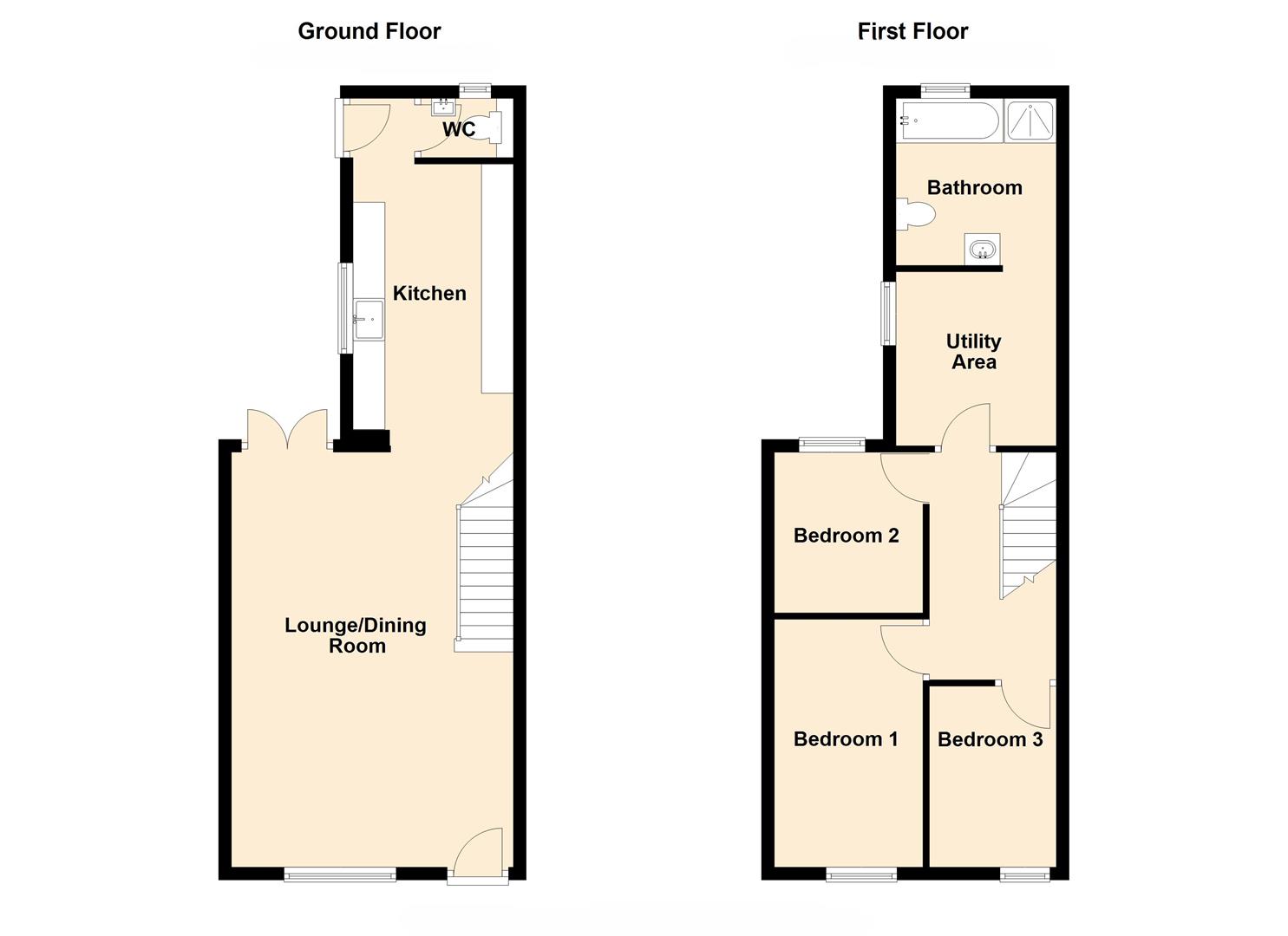 19, Station Terrace, New Tredegar floorplan