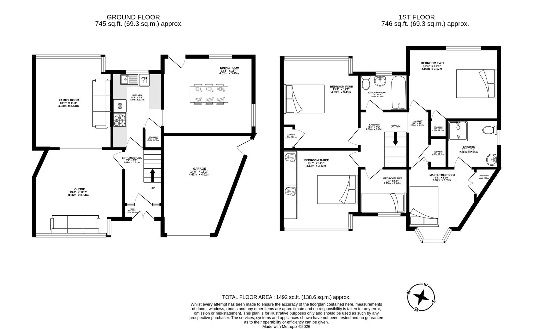 27, St. Marys Close, Preston floorplan