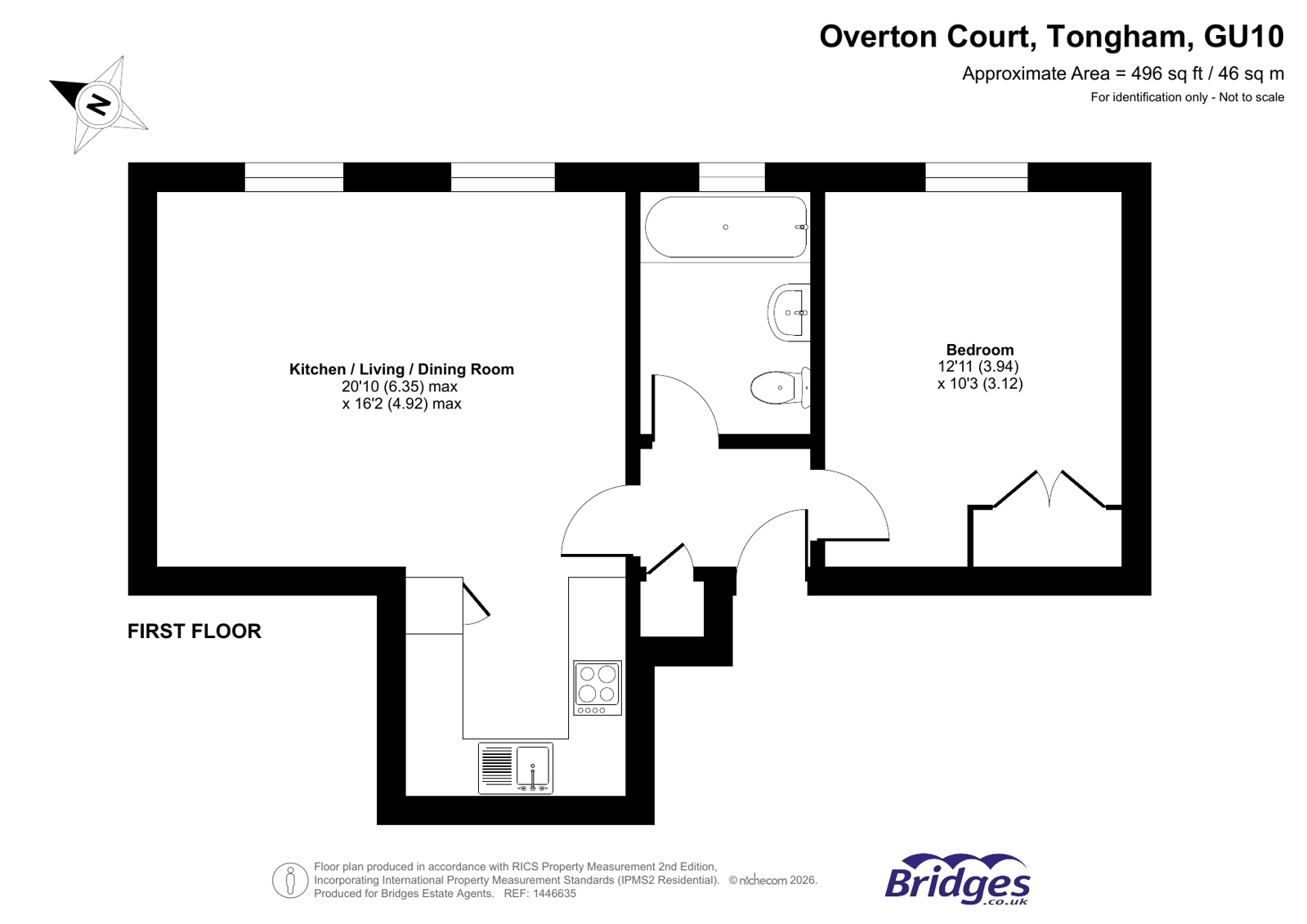 14, Overton Court, Tongham floorplan