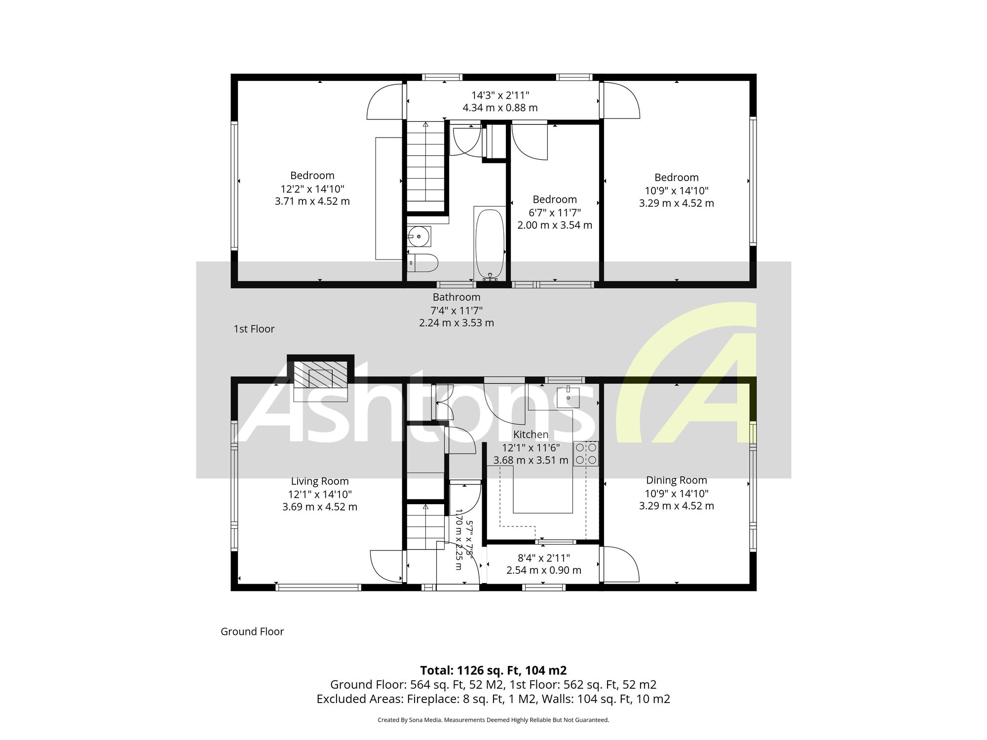 50 Highfield Road, Widnes floorplan