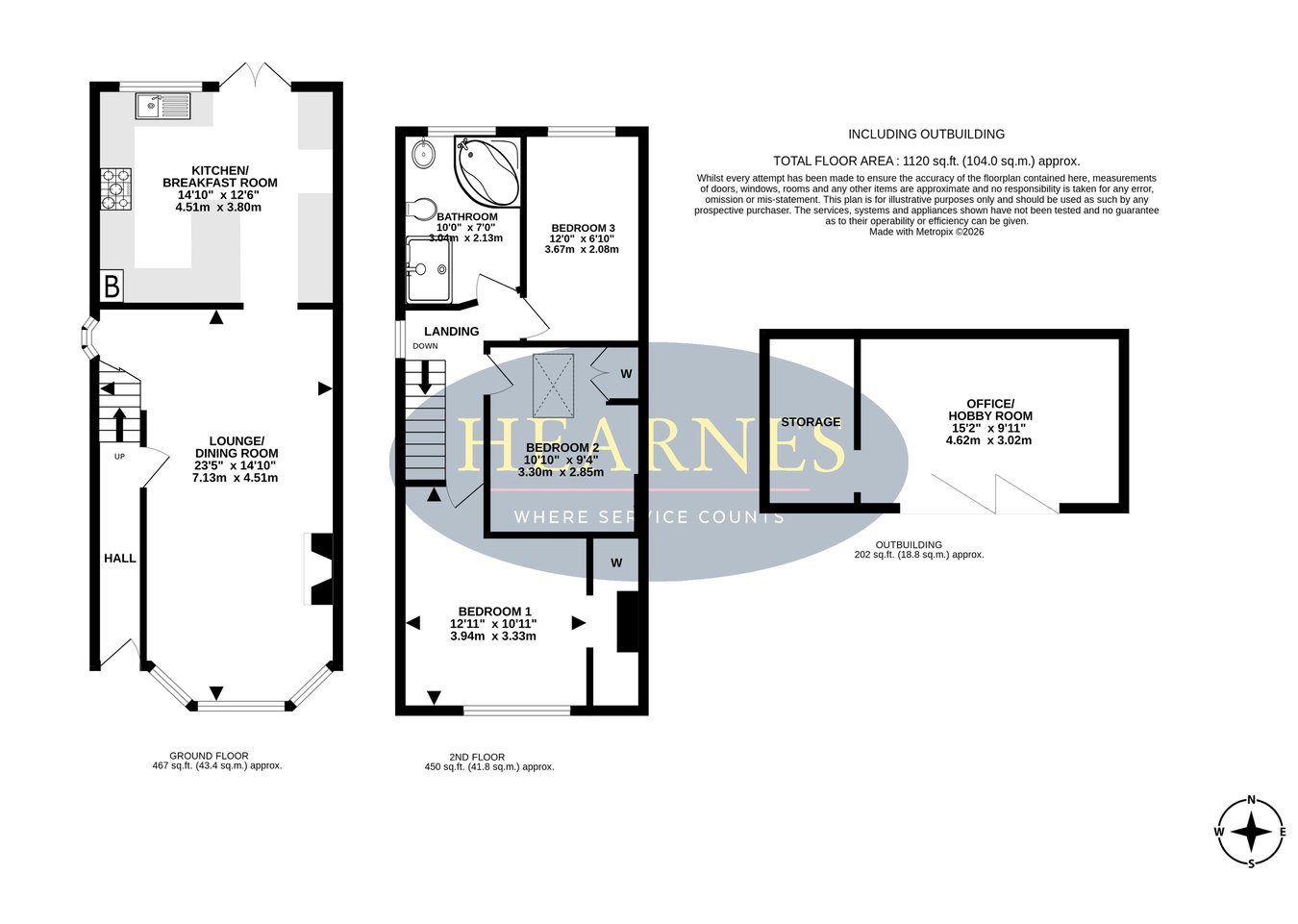 61, Palmerston Road, Poole floorplan