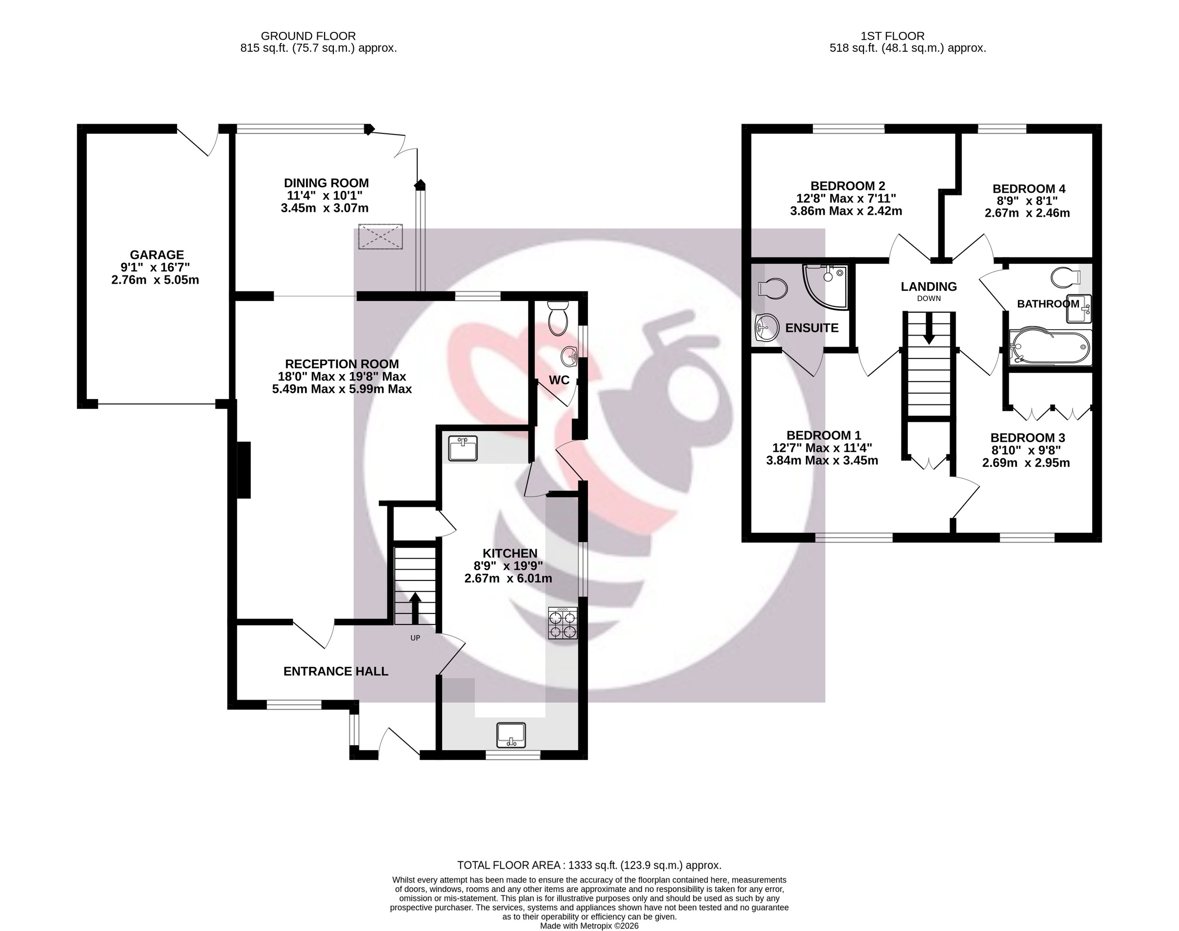 6 Borderside, Yateley floorplan