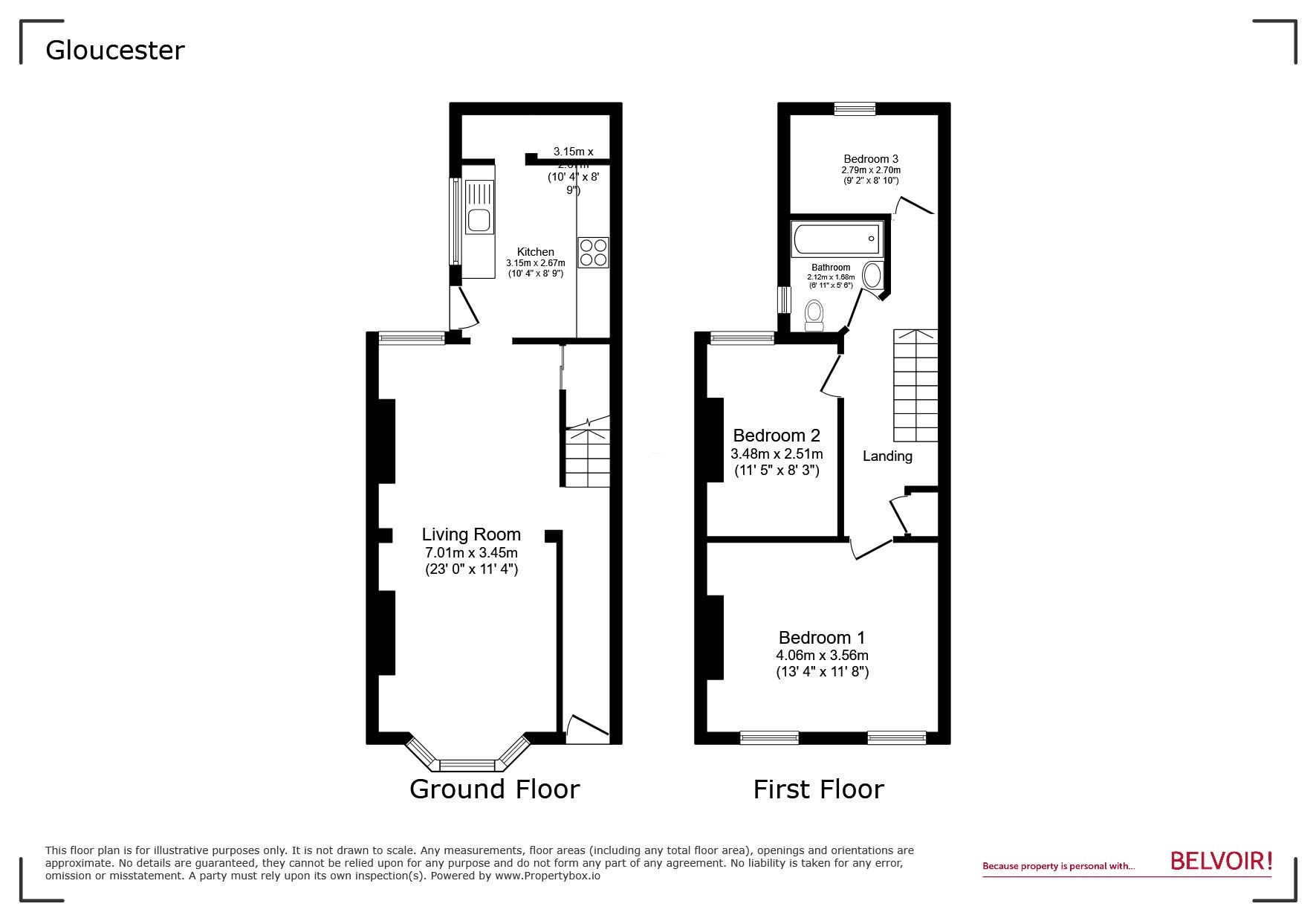 89, Linden Road, Gloucester floorplan