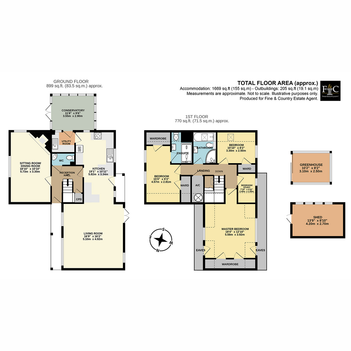 Oak House, The Green, Diss floorplan
