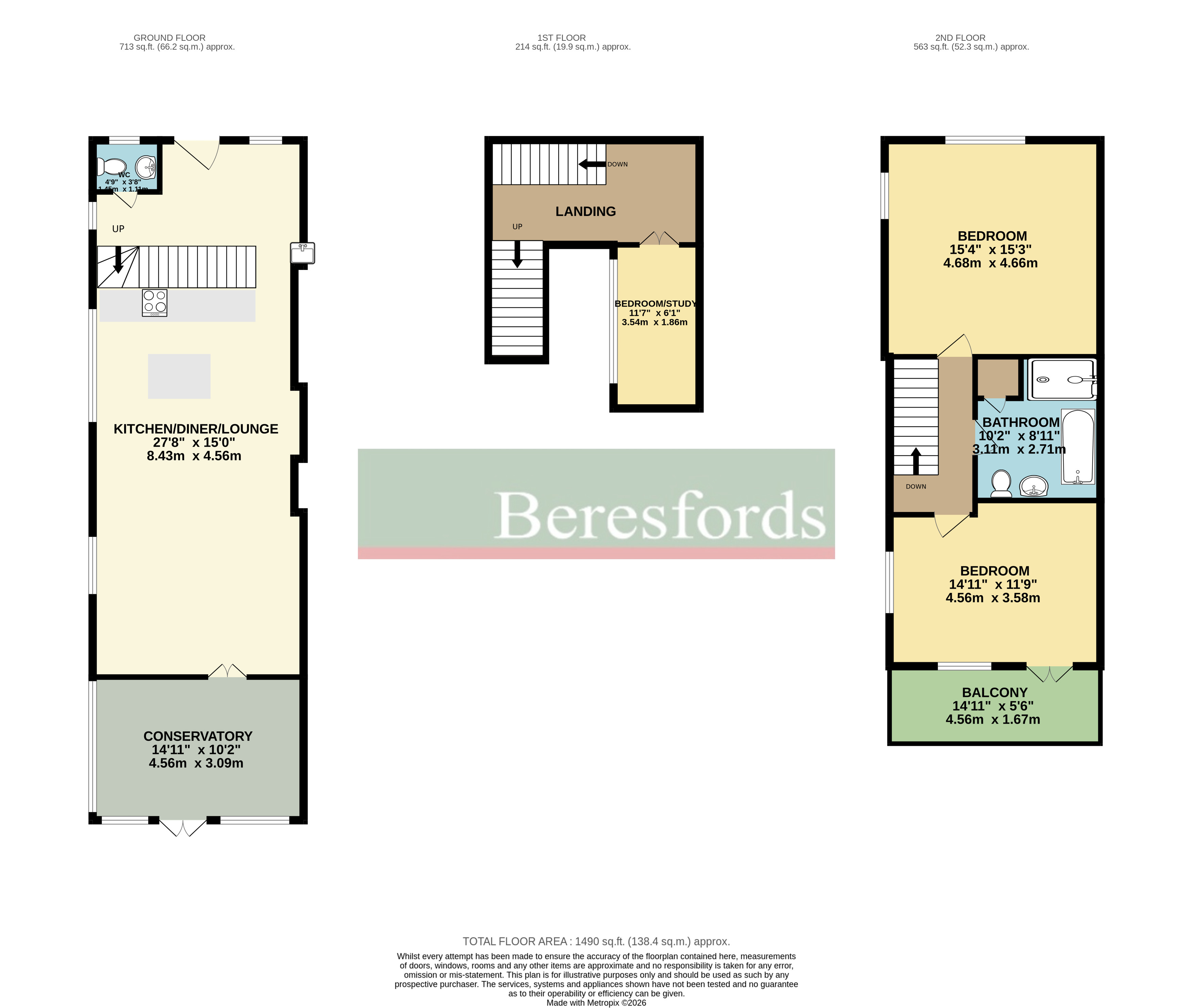 1, Priory Street, Essex floorplan
