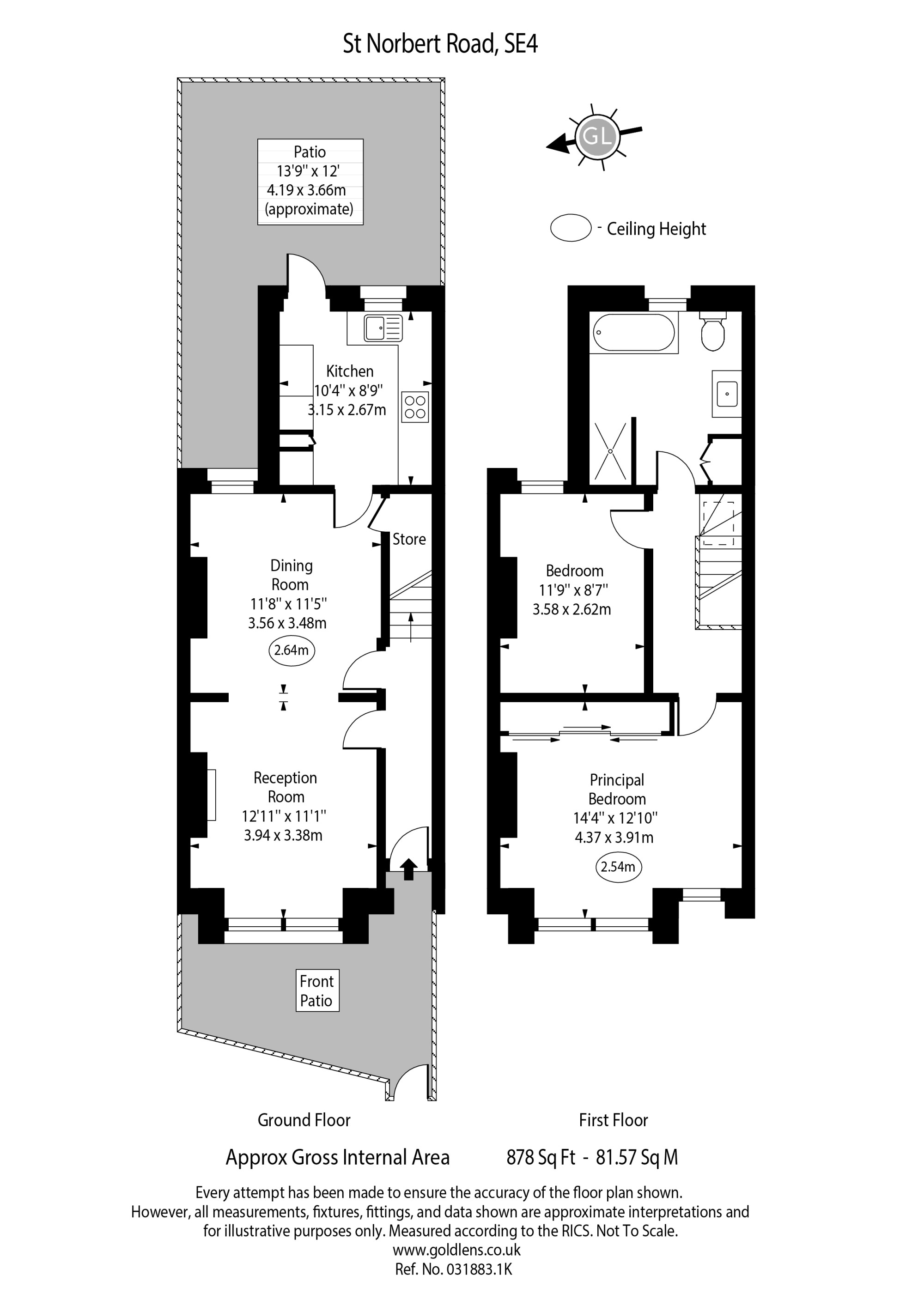 11, St. Norbert Road, London floorplan