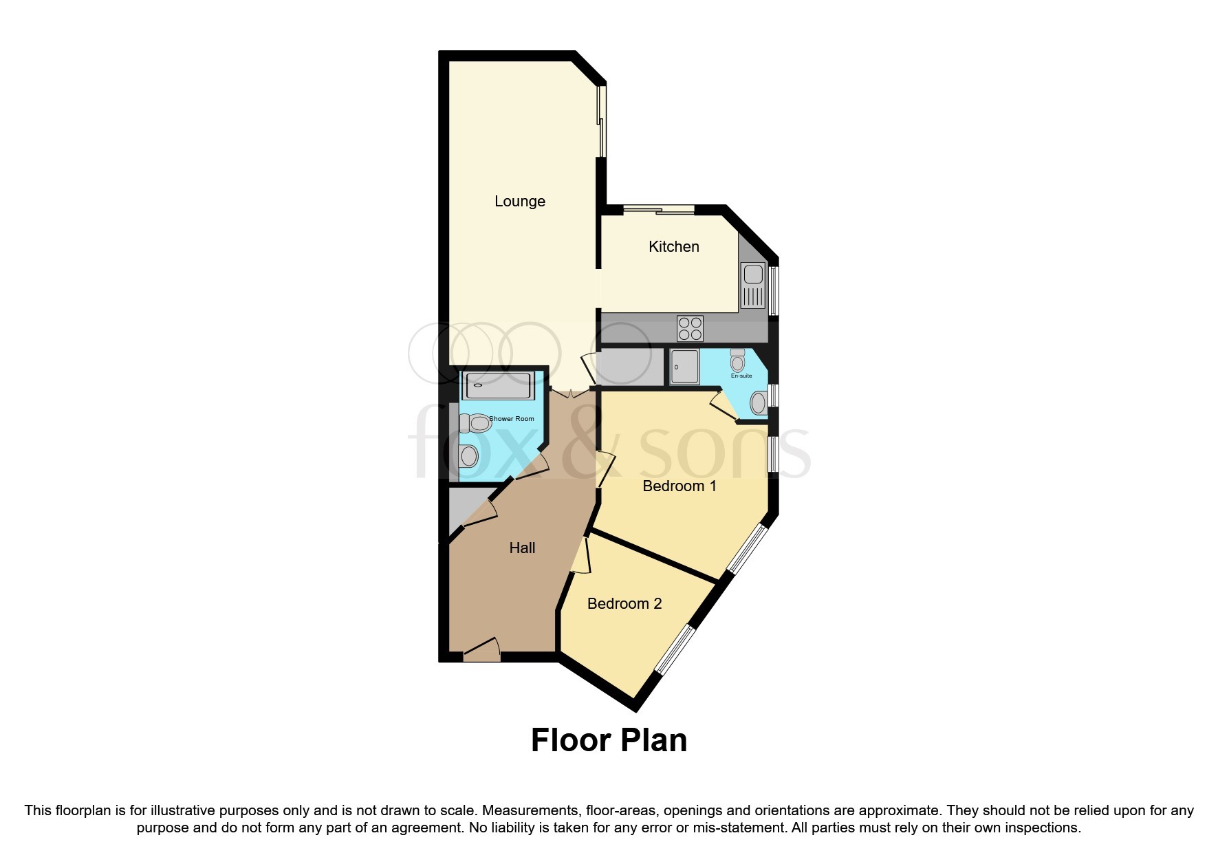 Flat 1, Lanyard Court, Trinity Way, Minehead floorplan