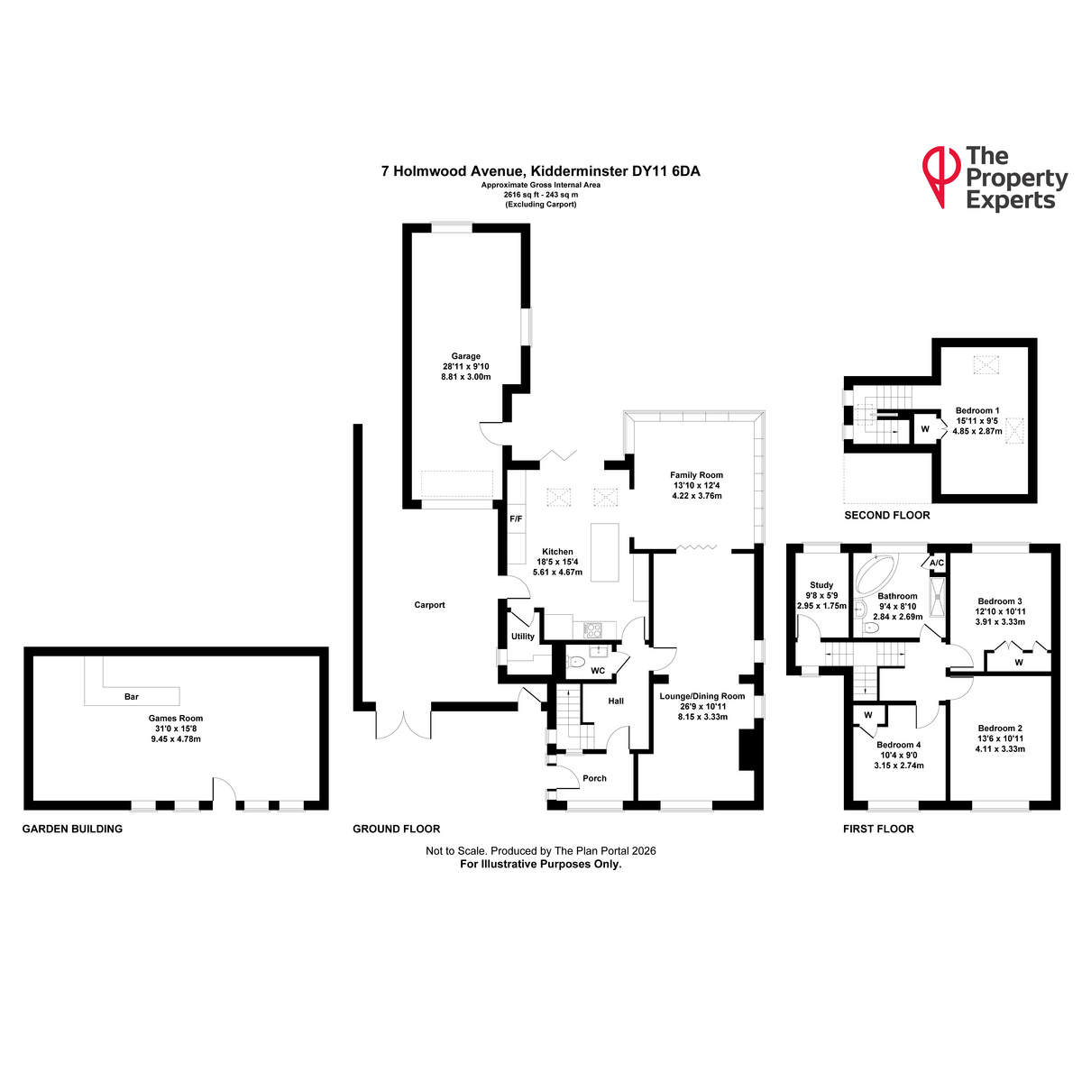 7, Winchcombe, Holmwood Avenue, Kidderminster floorplan