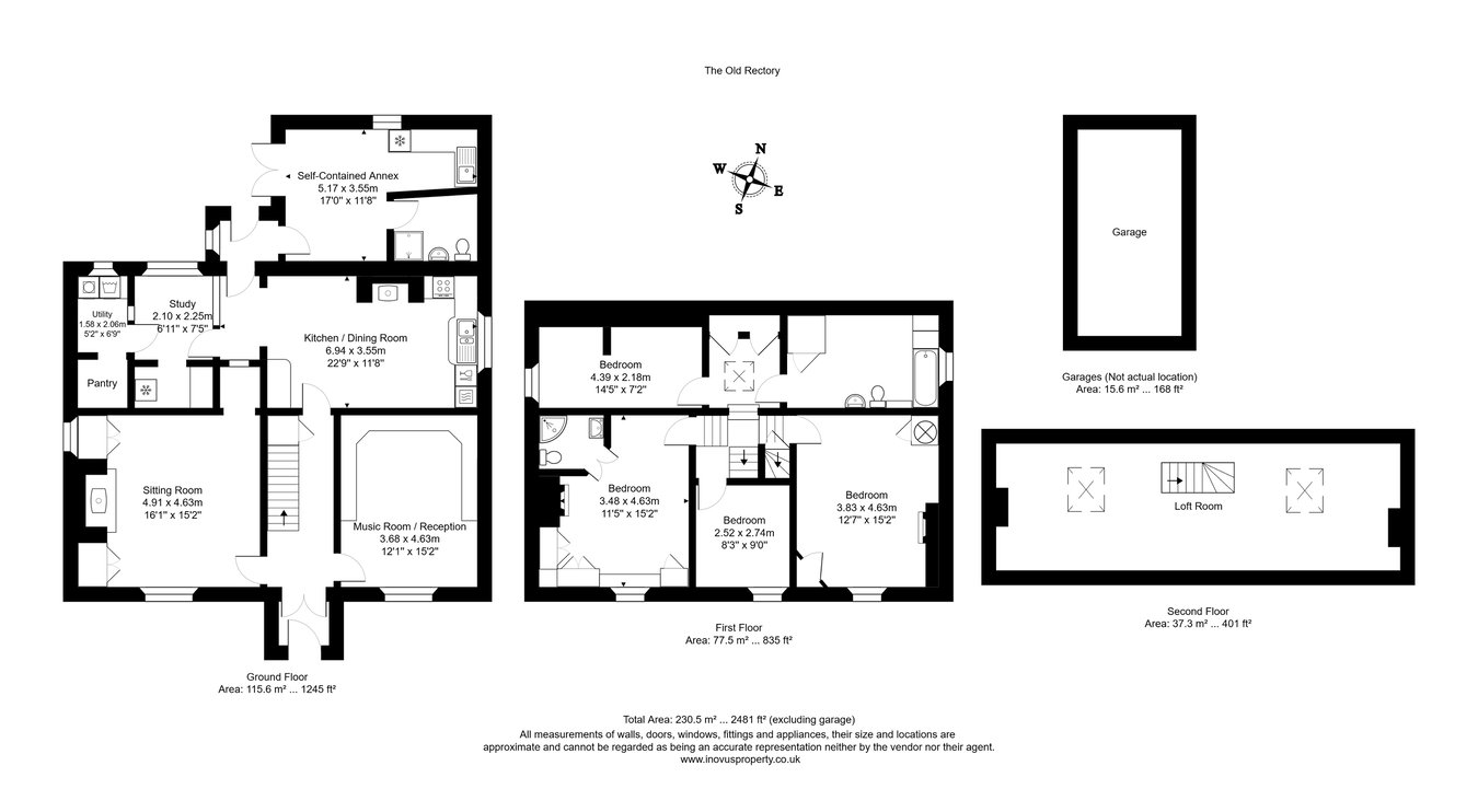 The Old Rectory, Southwick Road, North Bradley floorplan