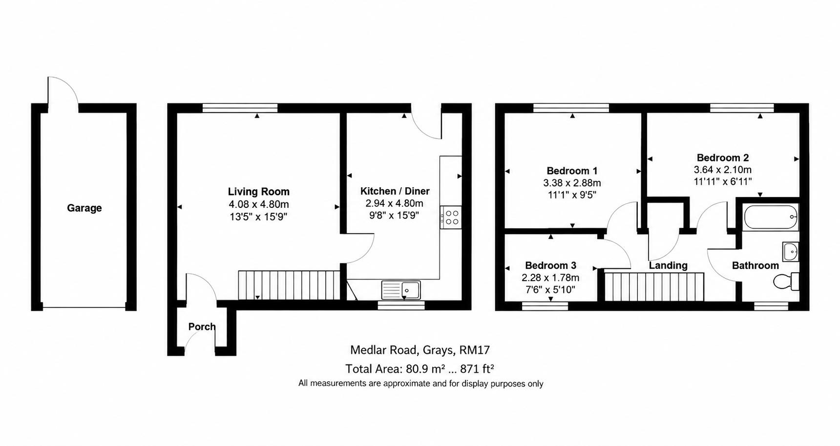 20, Medlar Road, Grays floorplan