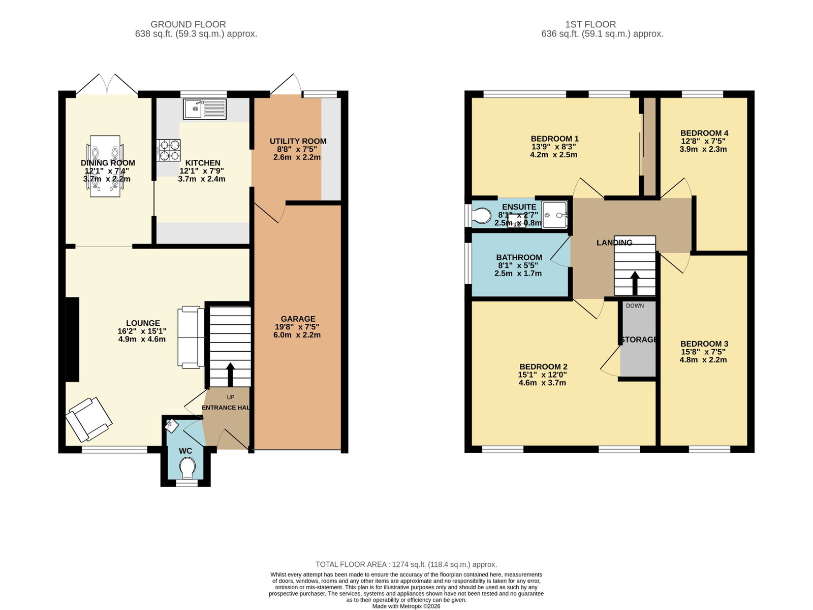 14, St. Maurice View, Plymouth floorplan