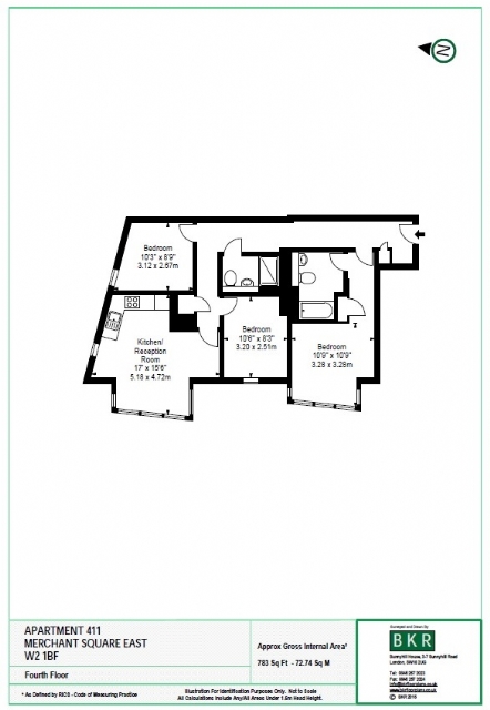 3 Bedrooms Flat to rent in Merchant Square, 5 Harbet Road, Paddington, London W2