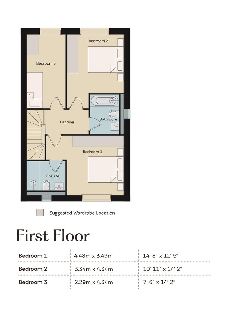 Plot 369, The Hornby, The Greenways, Goole floorplan