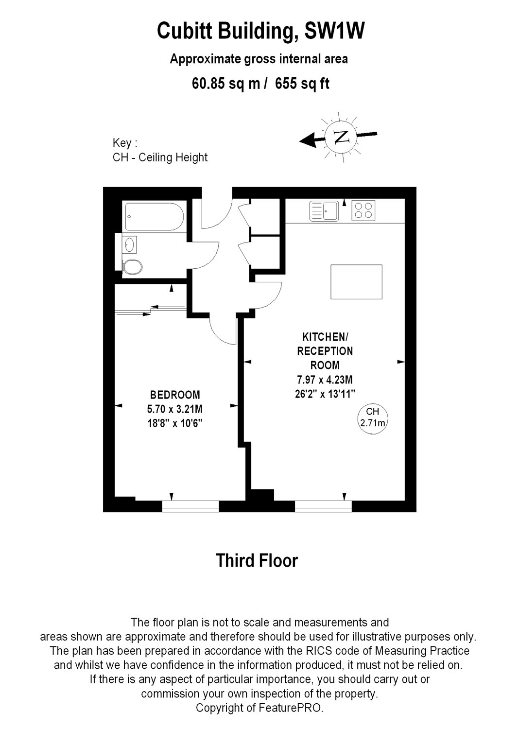 1 Bedrooms Flat to rent in Cubitt Building, 10, Gatliff Road, Grosvenor Waterside SW1W