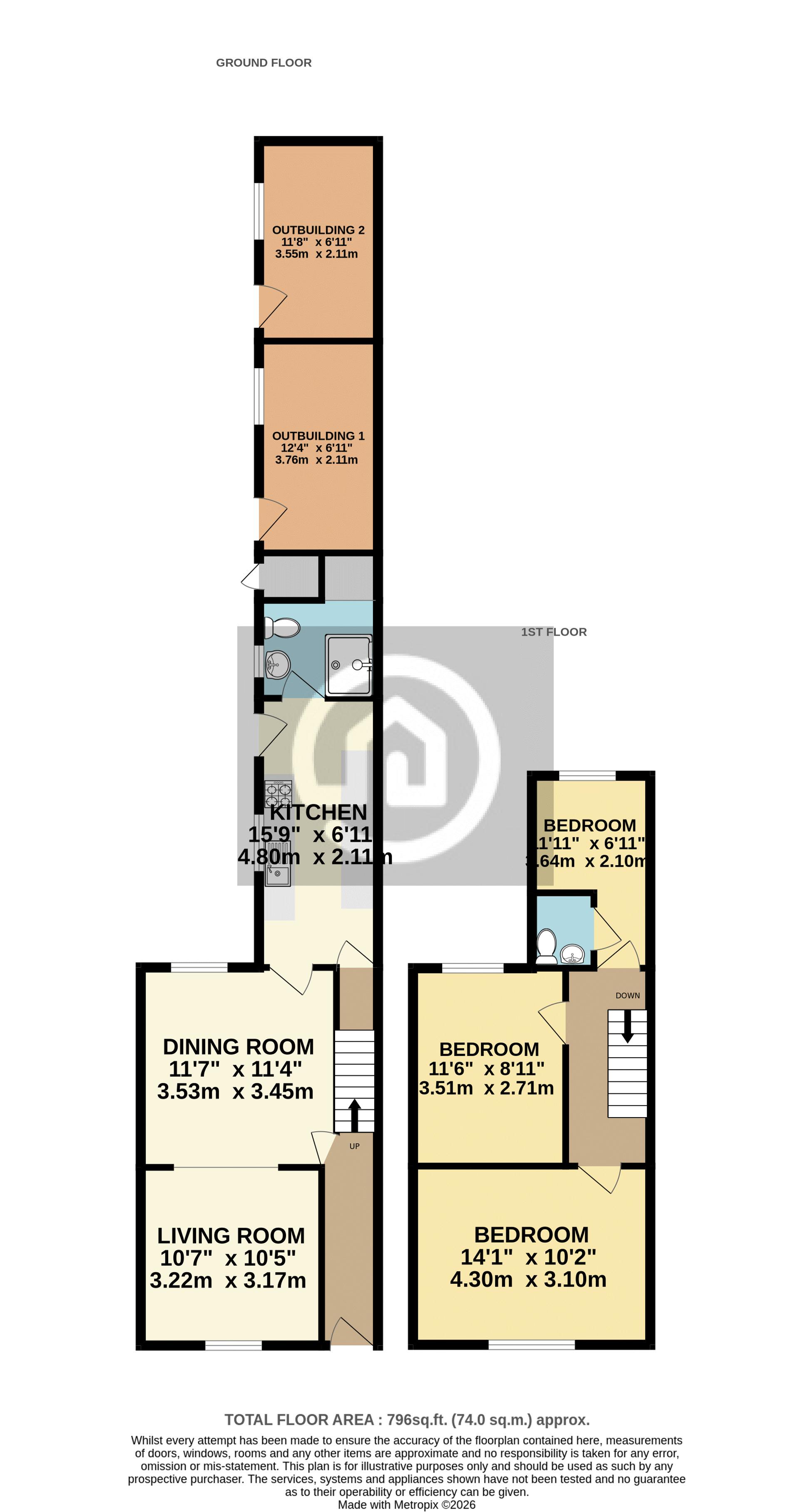 24, Commercial Road, Bedford floorplan