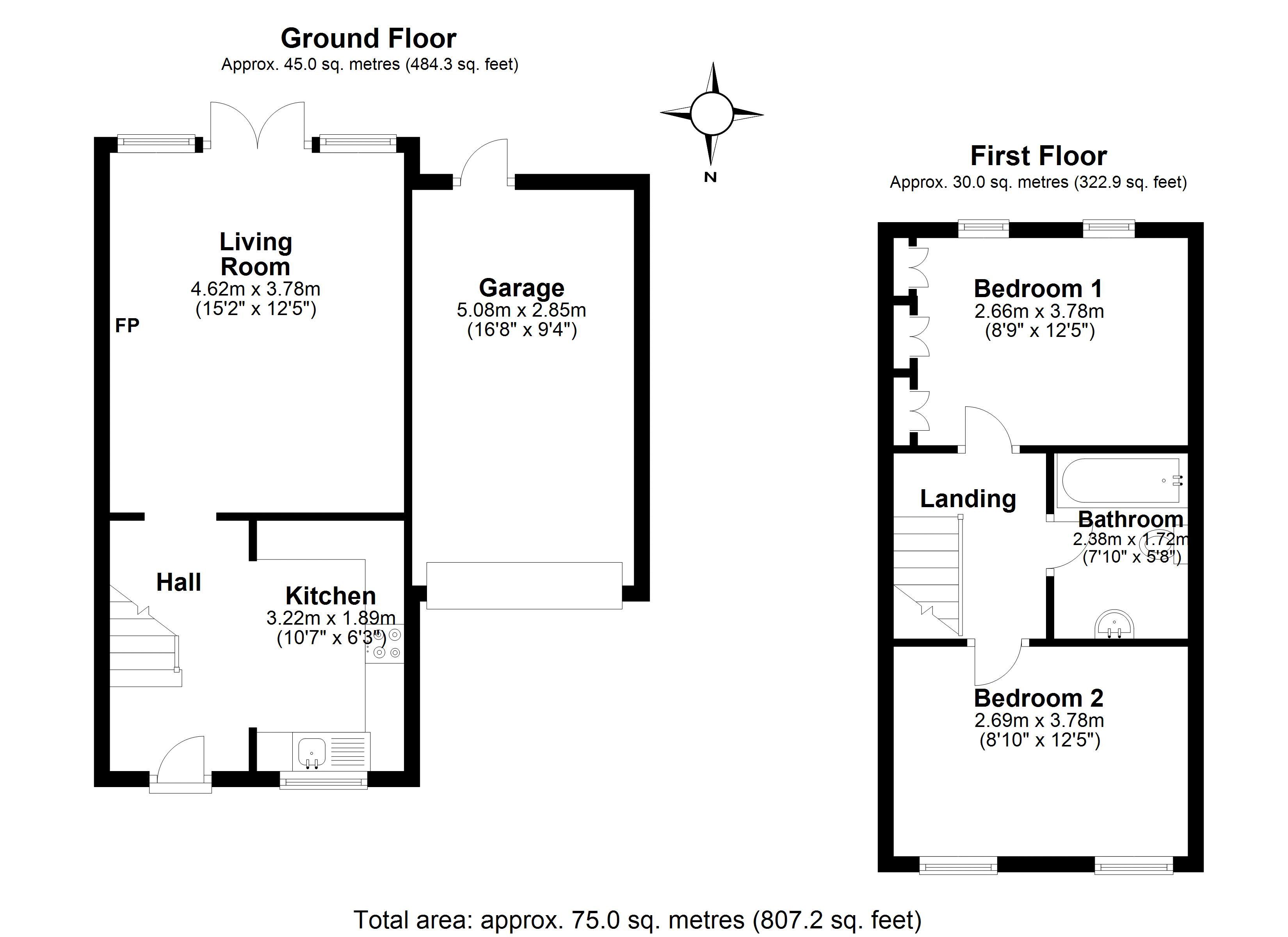 2 Bedrooms Semi-detached house for sale in Mountbatten Court, Buckhurst Hill IG9