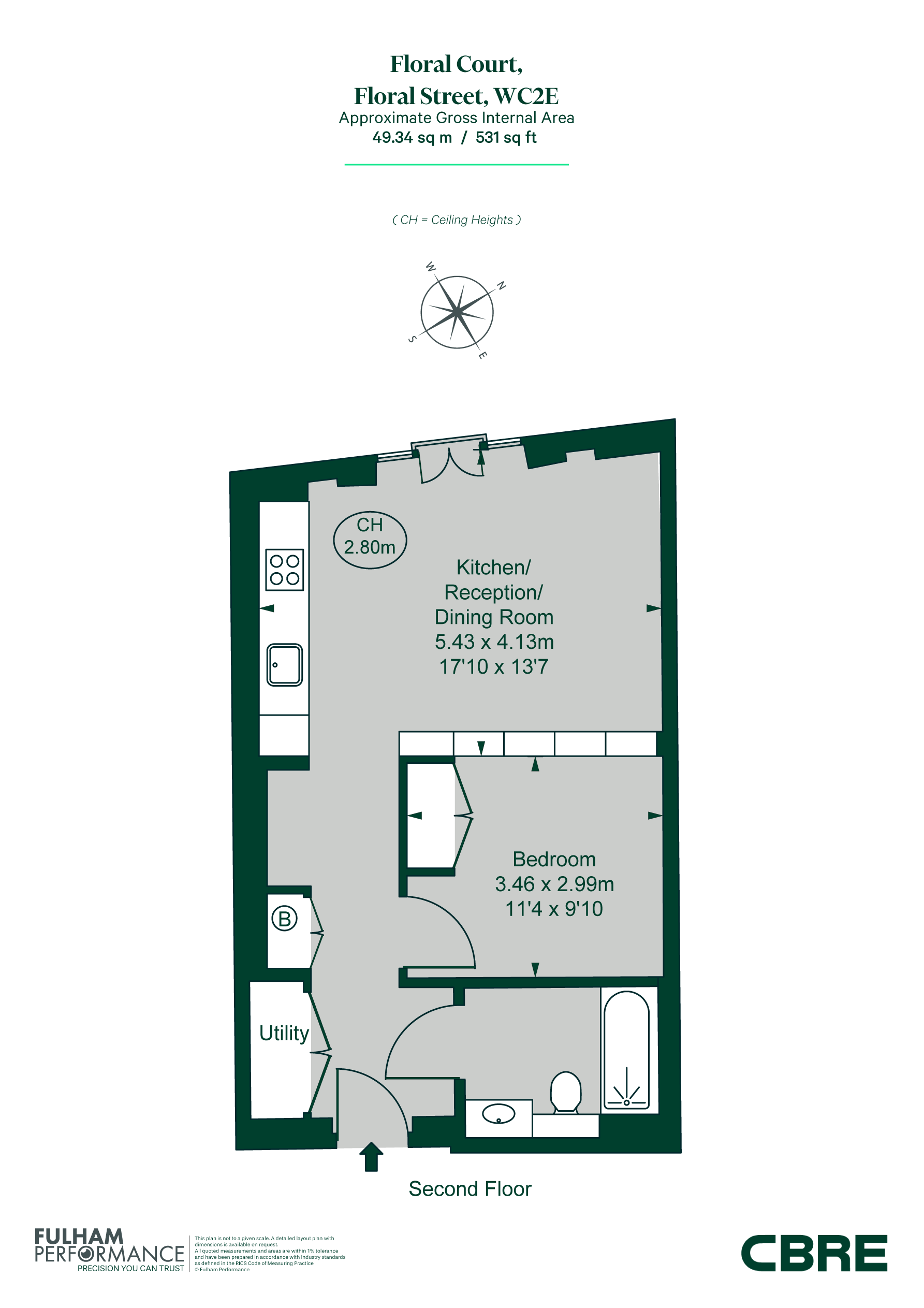 204 Floral Court, 25, Floral Street, London floorplan