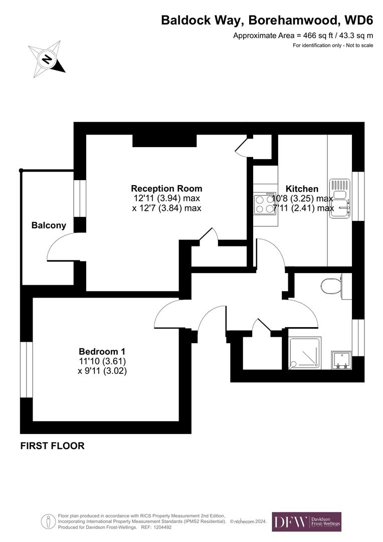 1 bed flat for sale in Baldock Way, Borehamwood WD6 68586153 Zoopla