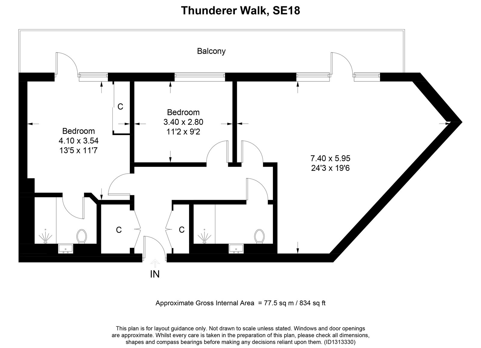 Minotaur House,Apartment 48, Thunderer Walk, London floorplan