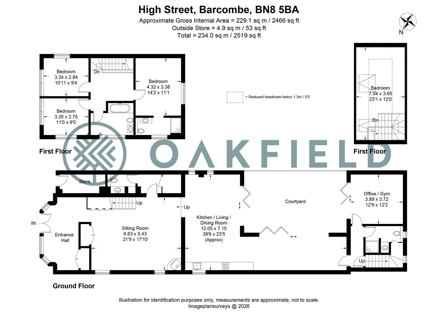 The Old Hall, High Street, Lewes floorplan